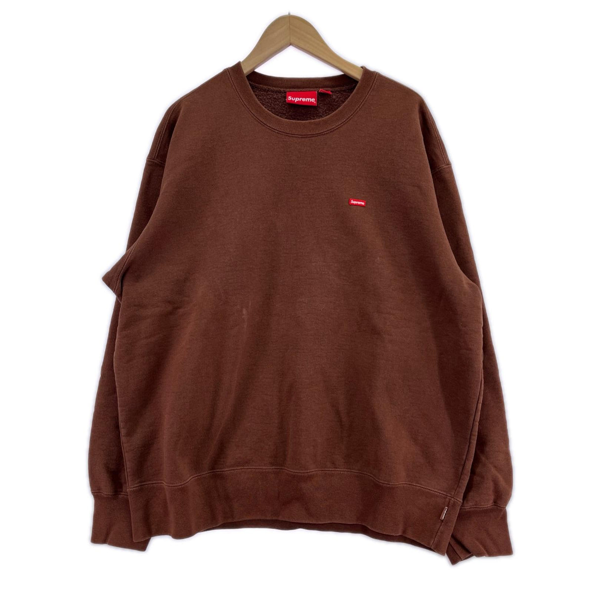 スウェット Supreme 22AW Small Box Logo Crewneck L 茶 L ブラウン