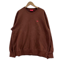 スウェット Supreme 22AW Small Box Logo Crewneck L 茶 L ブラウン