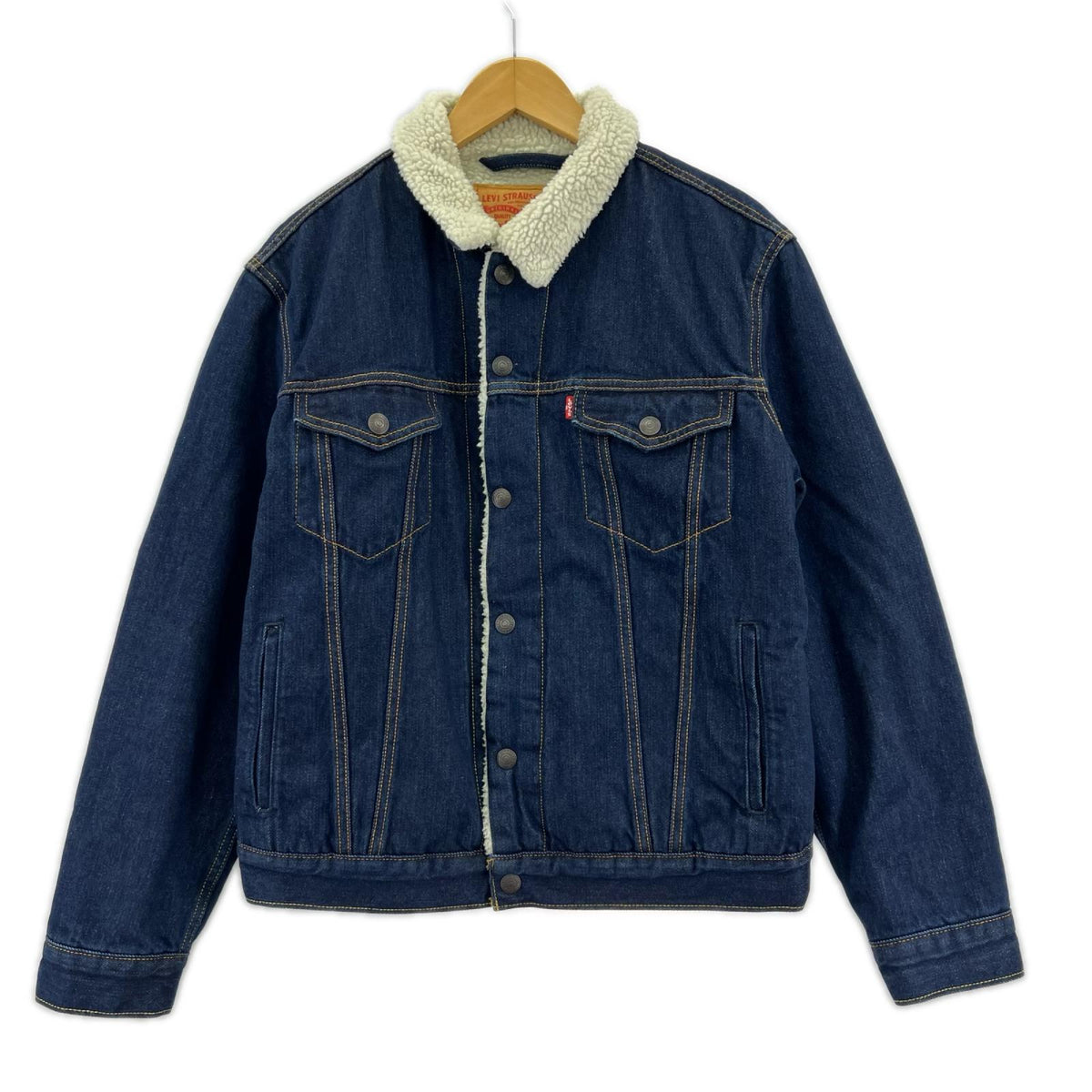 デニムジャケット Levi's STANDARD 裏ﾎﾞｱ ﾃﾞﾆﾑｼﾞｬｹｯﾄ S ｲﾝﾃﾞｨｺﾞ S