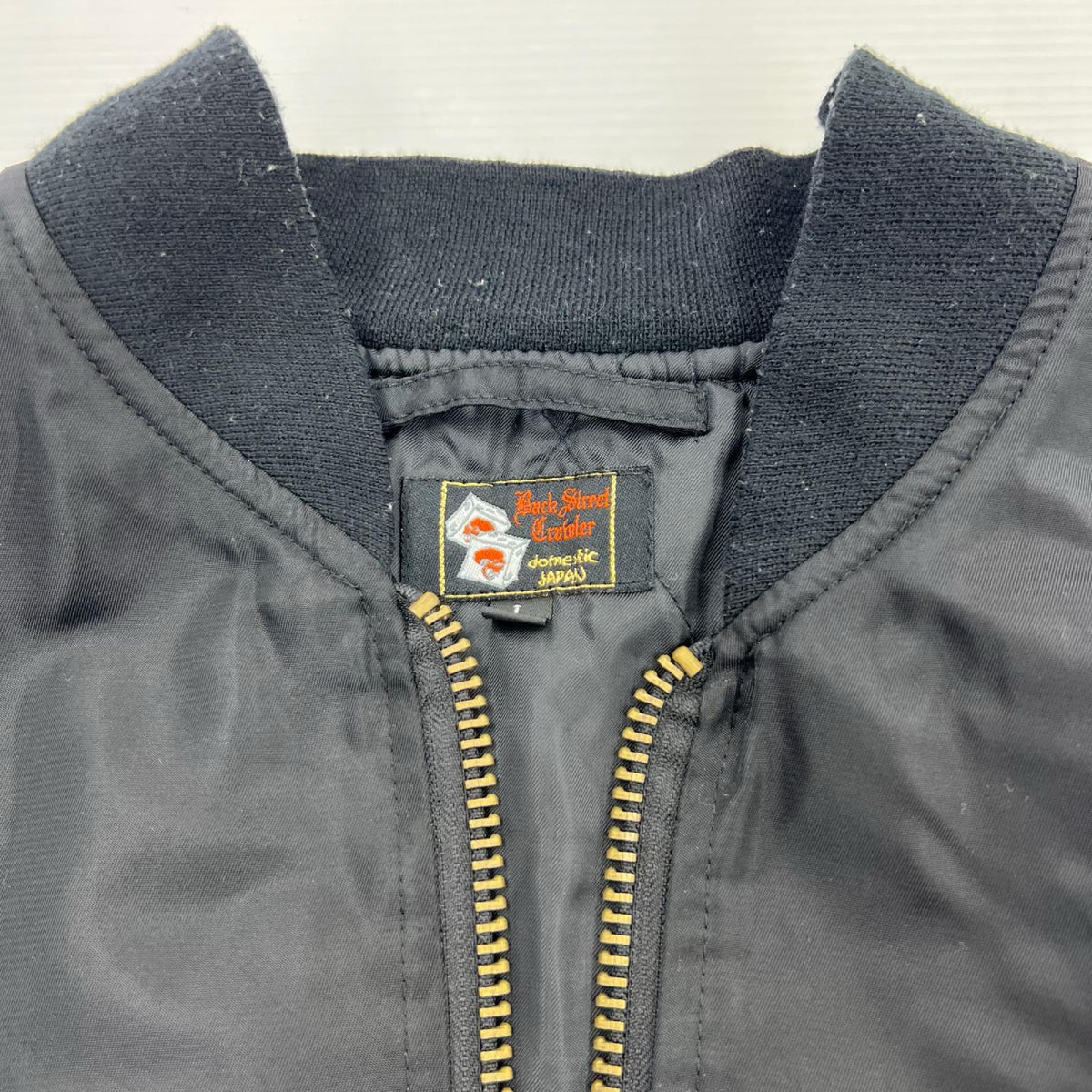 ジャケット Back Street Crawler 骸骨×ｺﾌﾞﾗ刺繍 ﾎﾞﾝﾊﾞｰｼﾞｬｹｯﾄ L ﾌﾞﾗｯｸ L ブラック