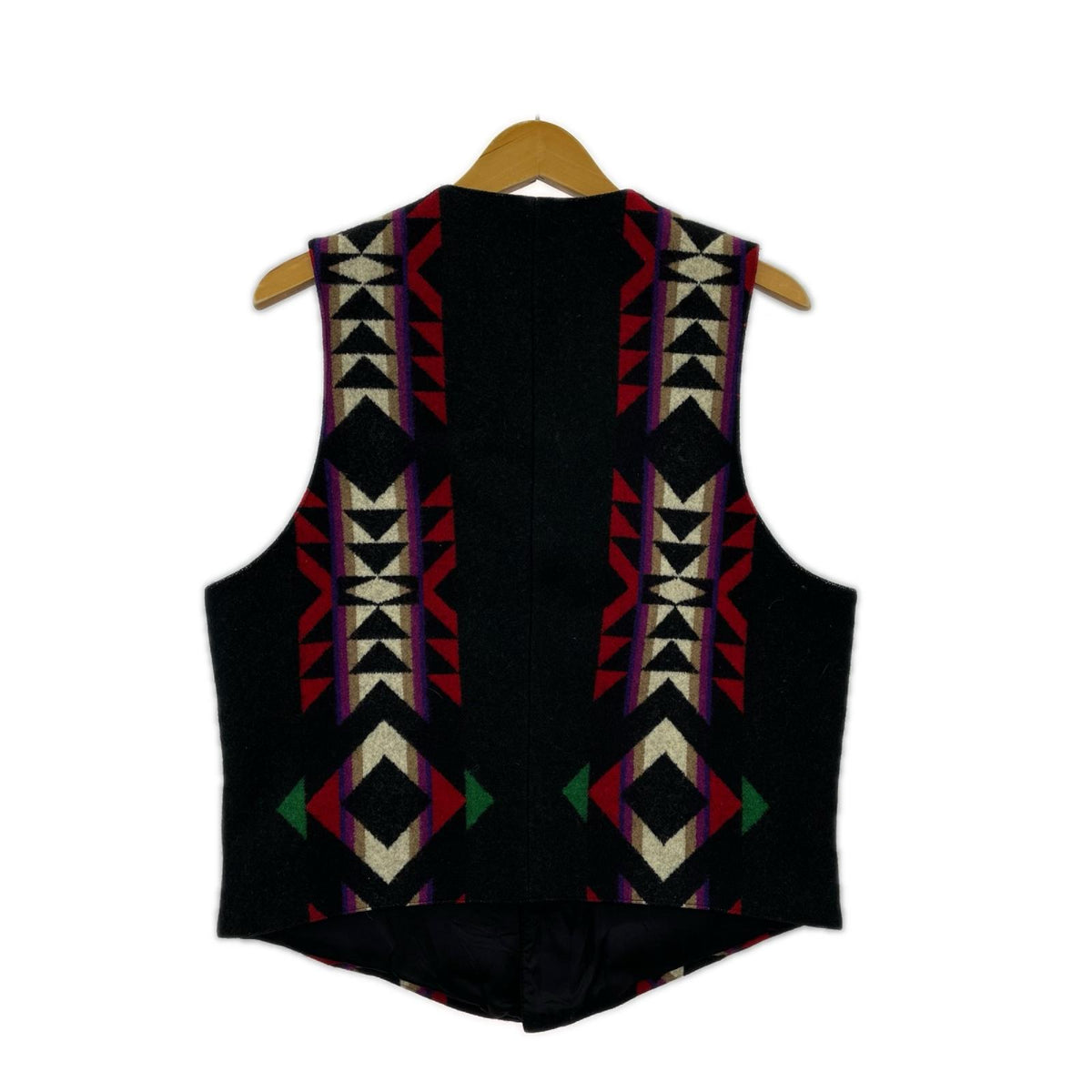 長袖シャツ PENDLETON 80s~ USA製 ﾈｲﾃｨﾌﾞﾃﾞｻﾞｲﾝ ｳｰﾙﾍﾞｽﾄ 40 ブラック