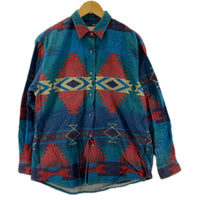長袖シャツ WOOLRICH ﾈｲﾃｨﾌﾞ柄 ｺｯﾄﾝｼｬﾂ M M
