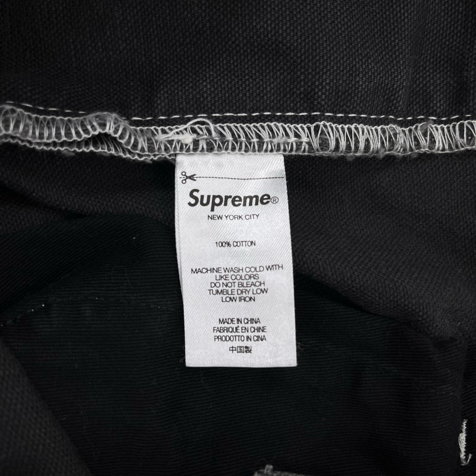 パンツ Supreme 22SS Double Knee Canvas Painter Pant 30 黒 30 ブラック