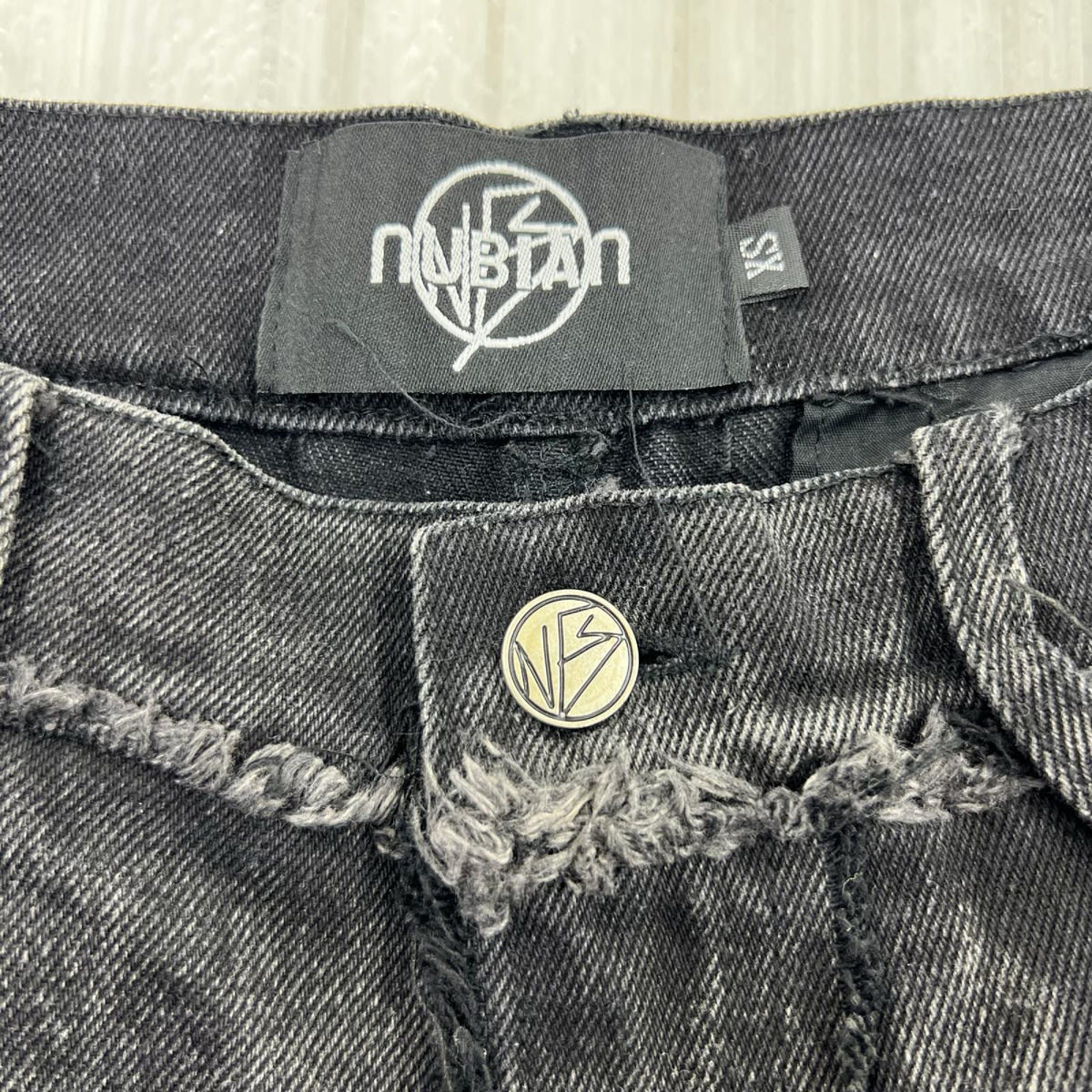 デニムパンツ NO FAITH STUDIOS NUBIAN 64POCKET PANTS XS 黒 ブラック
