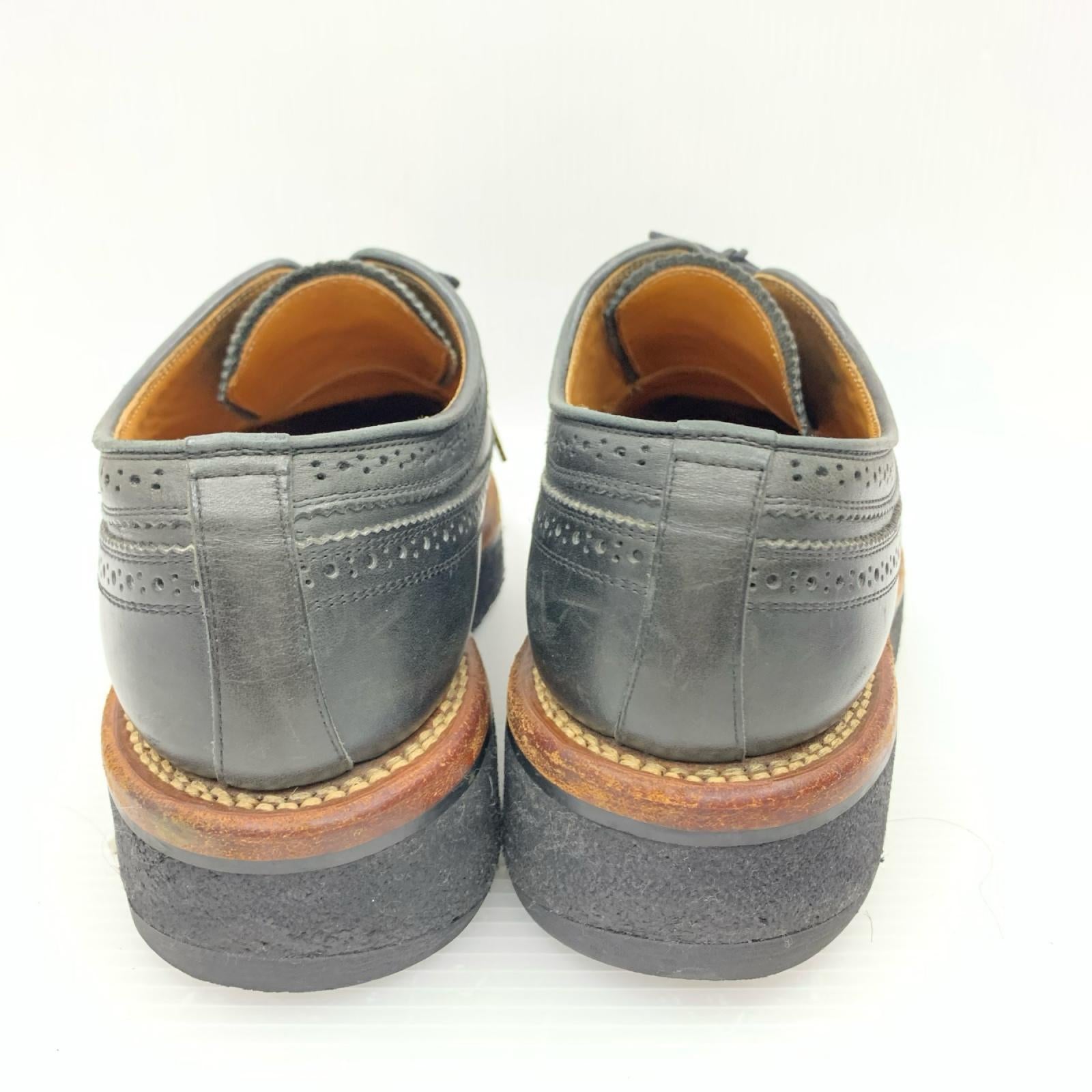 シューズ MENDELL ウィングチップ BLK (8)
