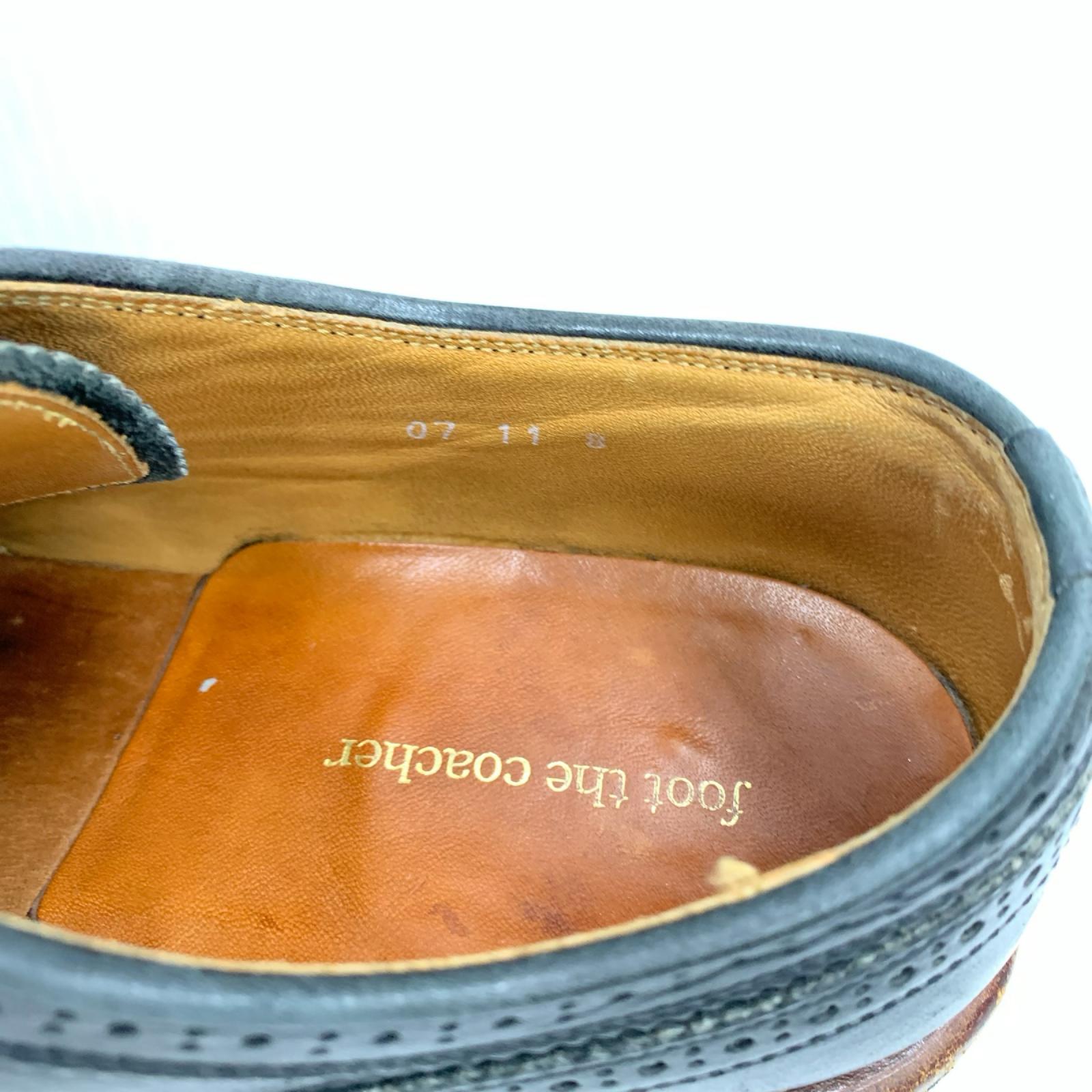 シューズ MENDELL ウィングチップ BLK (8)