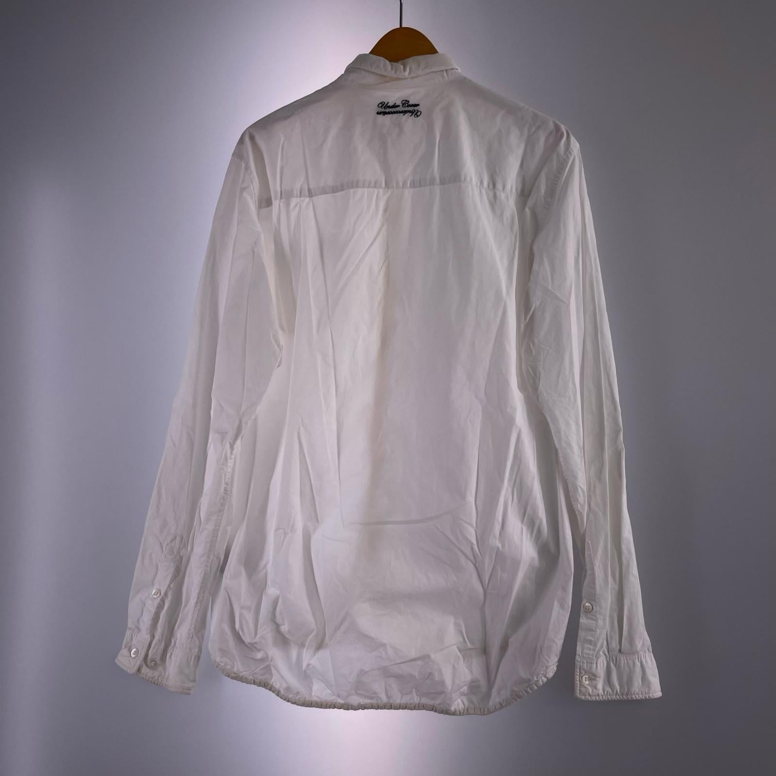 長袖シャツ 18ss 縮絨加工 ﾚｷﾞｭﾗｰｶﾗ―ｼｬﾂ 白 (3) 3 ホワイト