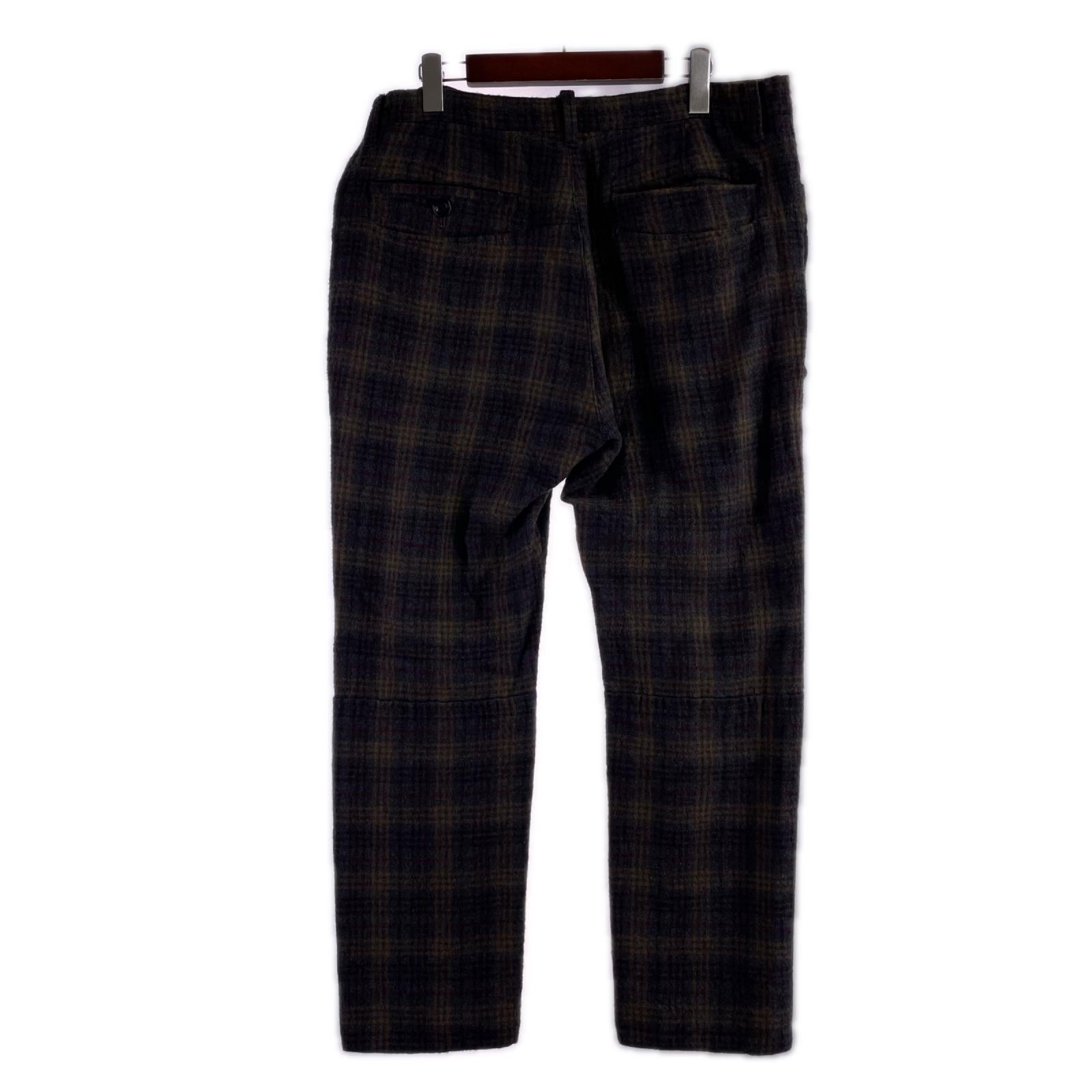 パンツ 12AW ｻｲｺｶﾗ―期 縮絨ｳｰﾙﾊﾟﾝﾂ ﾁｪｯｸ (4) 4