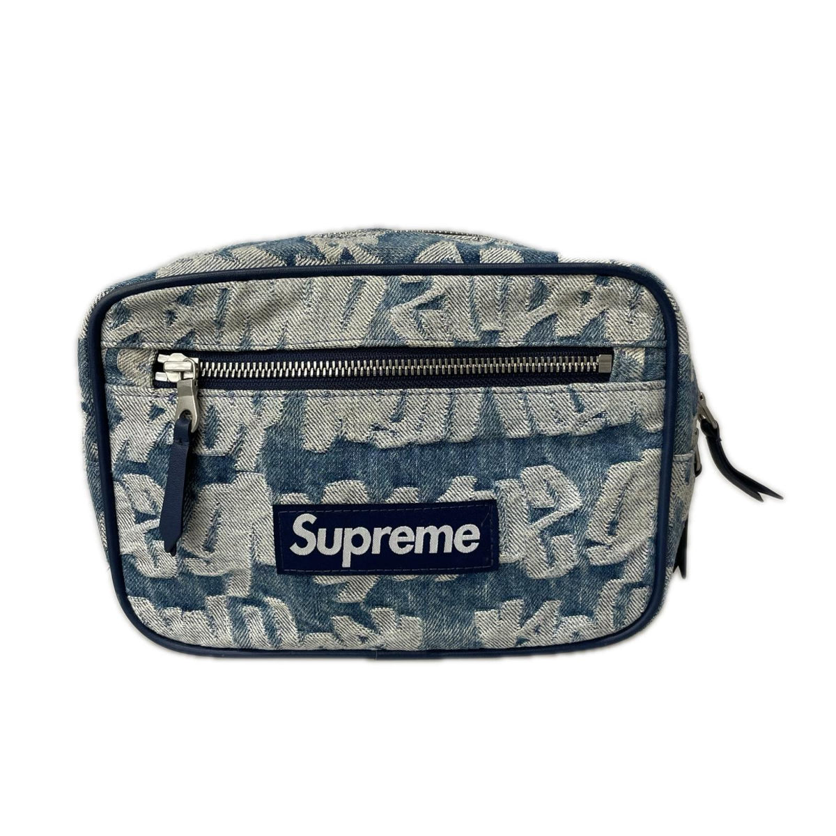 ボディバッグ 22SS Fat Tip Jacquard Denim Waist Bag