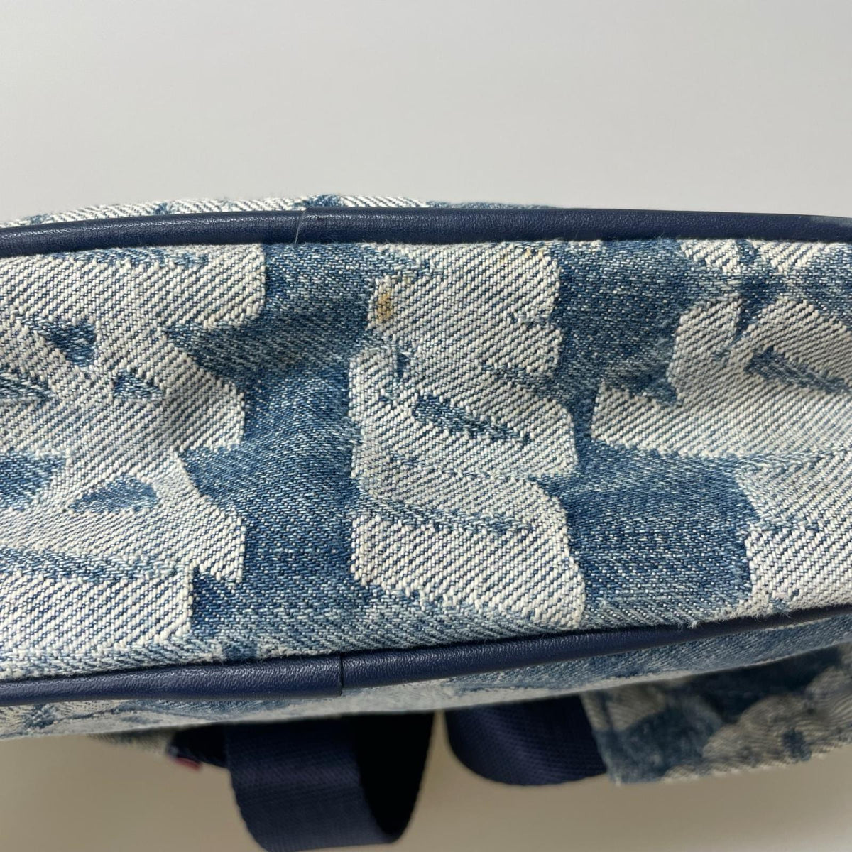 ボディバッグ 22SS Fat Tip Jacquard Denim Waist Bag