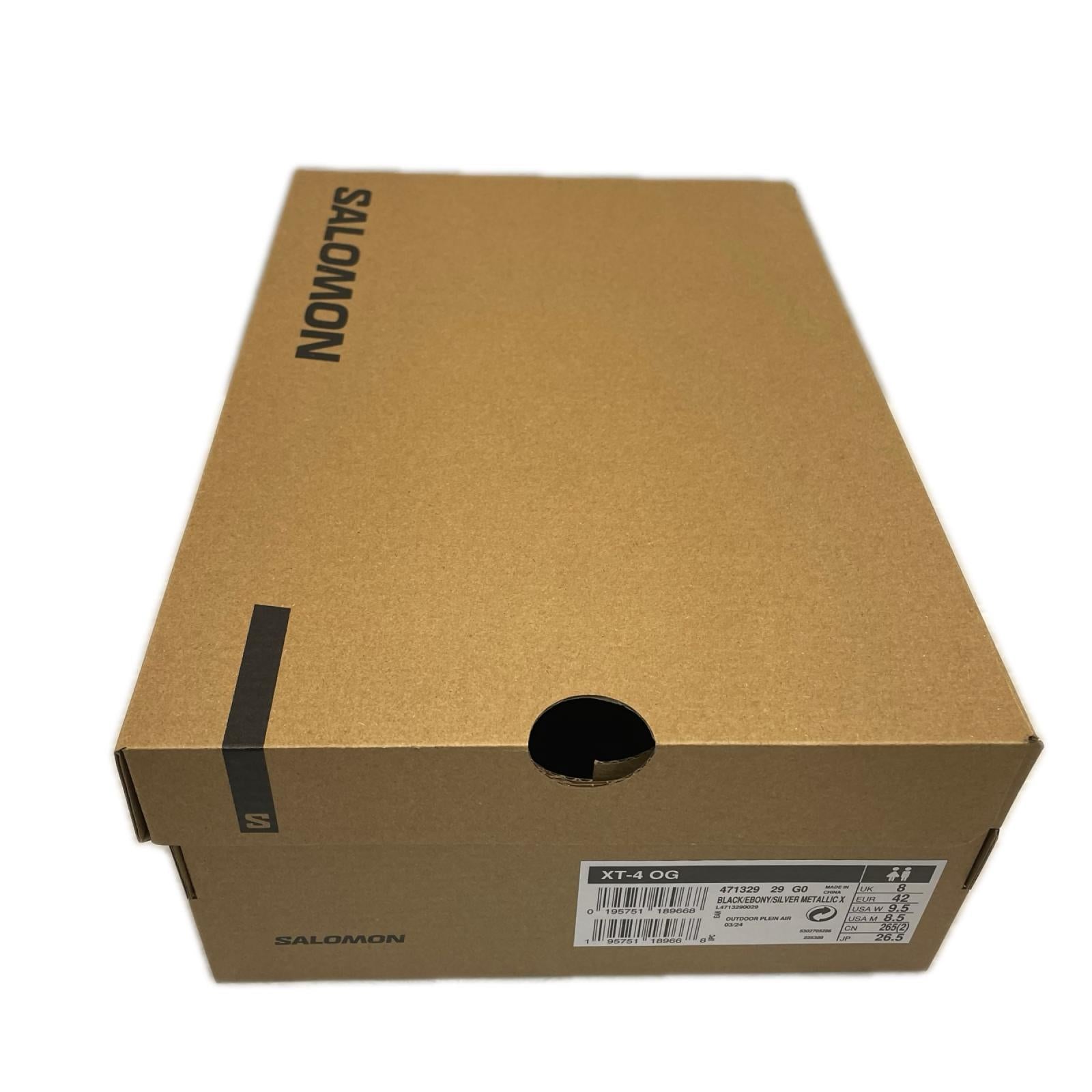 スニーカー サロモン　XT-4 OG 471329 26.5cm (US8 1/2 UK8 EU43) ブラック