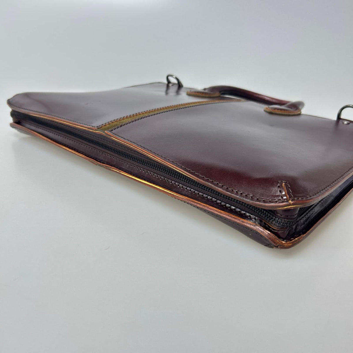 ブリーフケース FIVE WOODS ﾌﾞﾘｰﾌﾊﾞｯｸﾞ ﾚｻﾞｰ ﾌﾞﾗｳﾝ