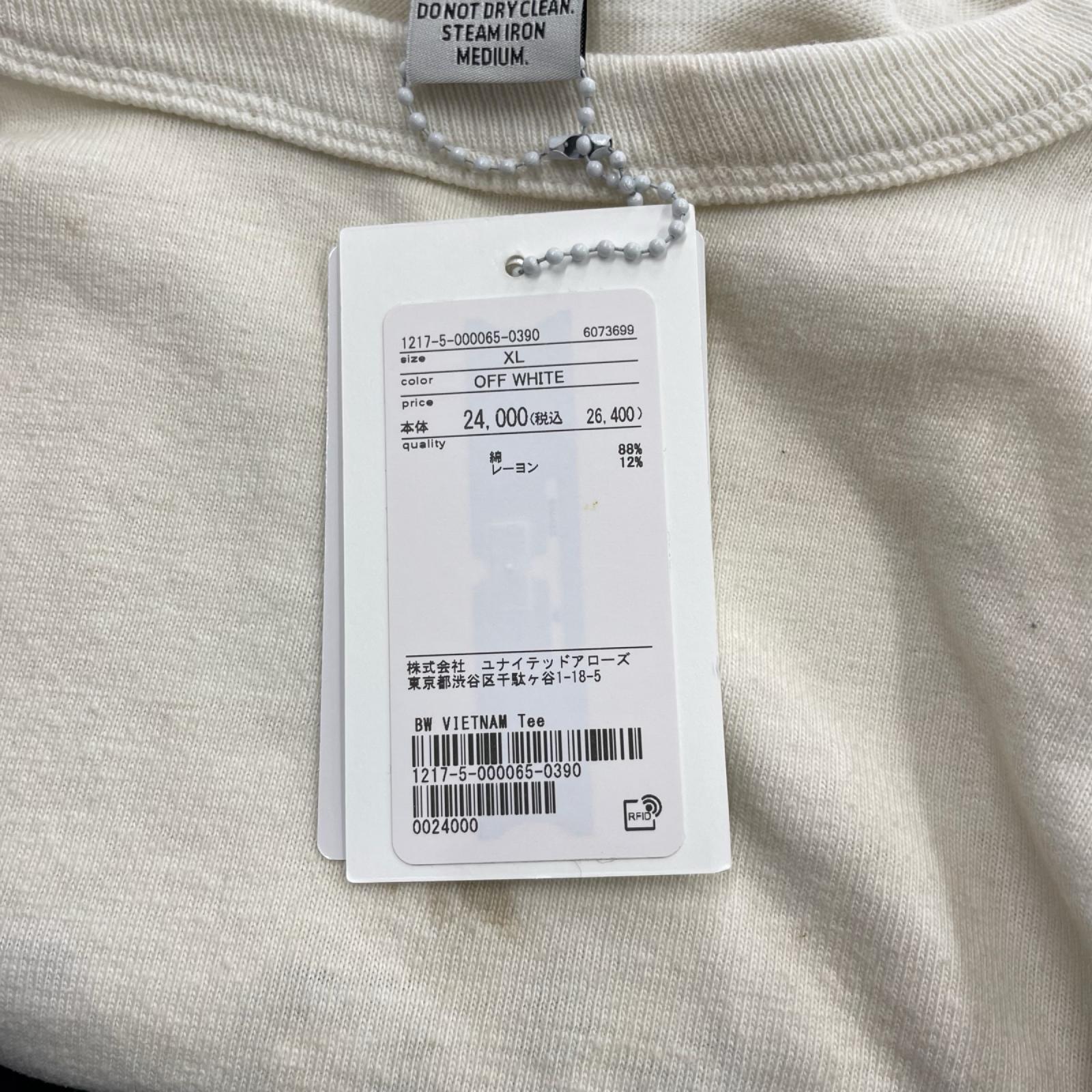 半袖Ｔシャツ 26SS BOWBOW VIETNAM 8812 TEE AGED (M) ホワイト
