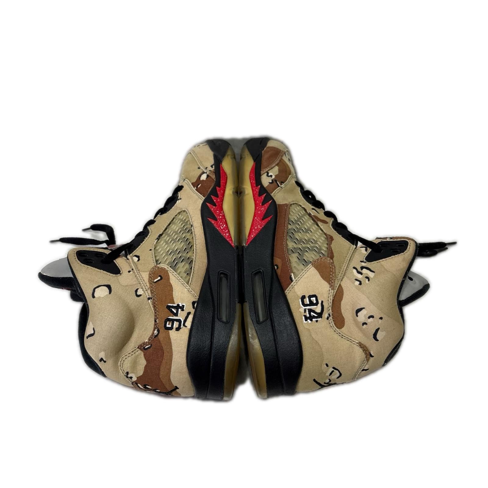 スニーカー 15AW Air Jordan 5 Retro Desert Camo 28cm (US10 UK9 1/2 EU46) カーキ