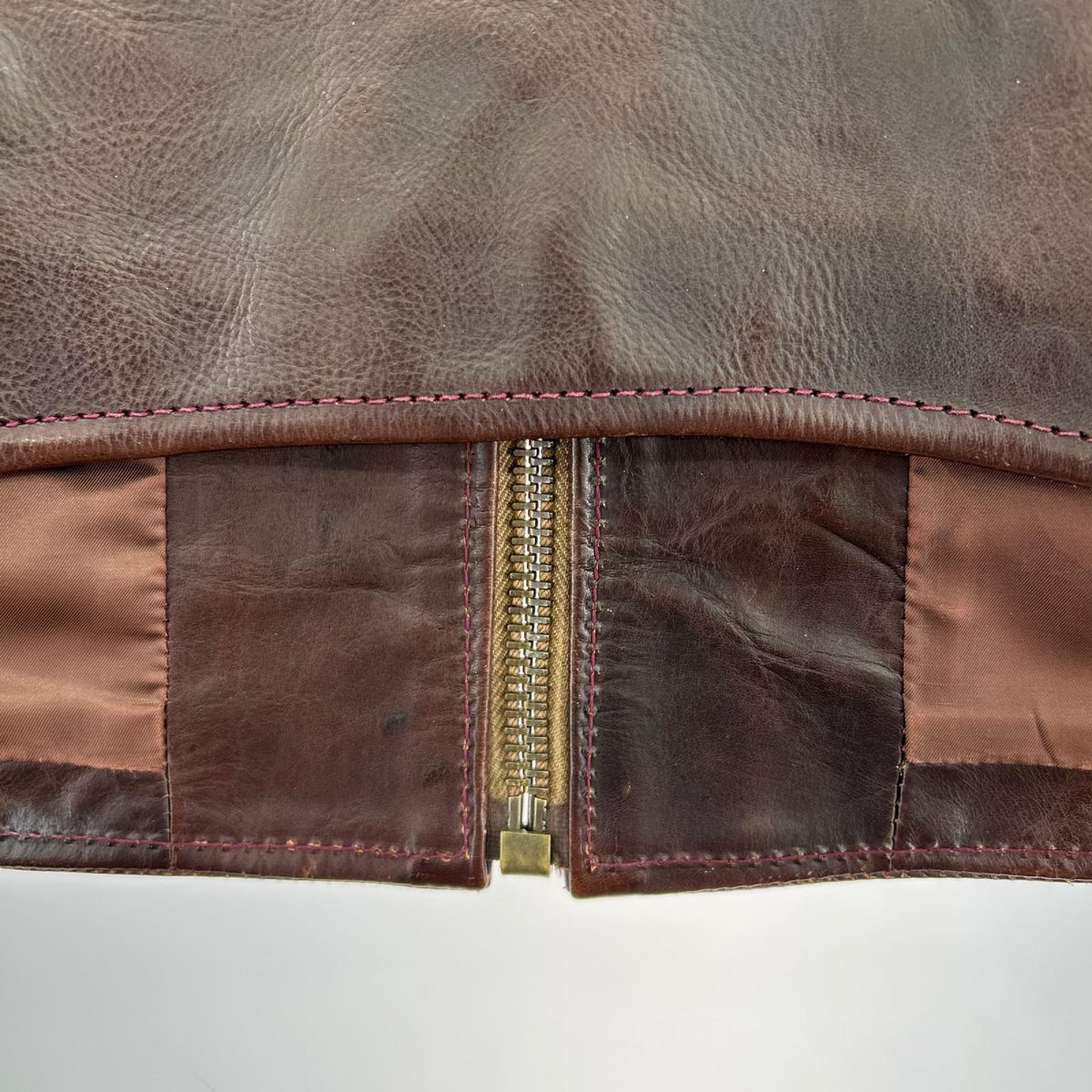 ジャケット LEATHER JACKET SEVEN ARROWS SEAL BROWN 38 ブラウン
