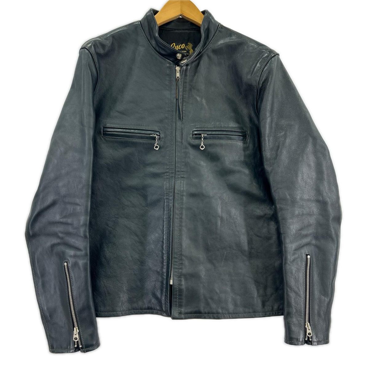 レザージャケット Buco J-100 ﾚｻﾞｰｼﾞｬｹｯﾄ 黒 (38) 38 ブラック