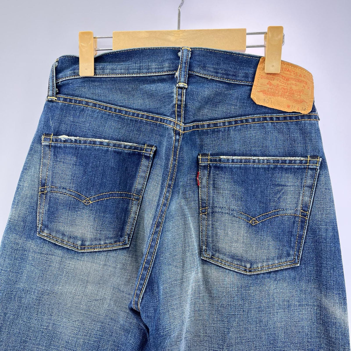 デニムパンツ LVC 66年復刻 ﾀﾞﾌﾞﾙﾈｰﾑ W29位 31 ブルー