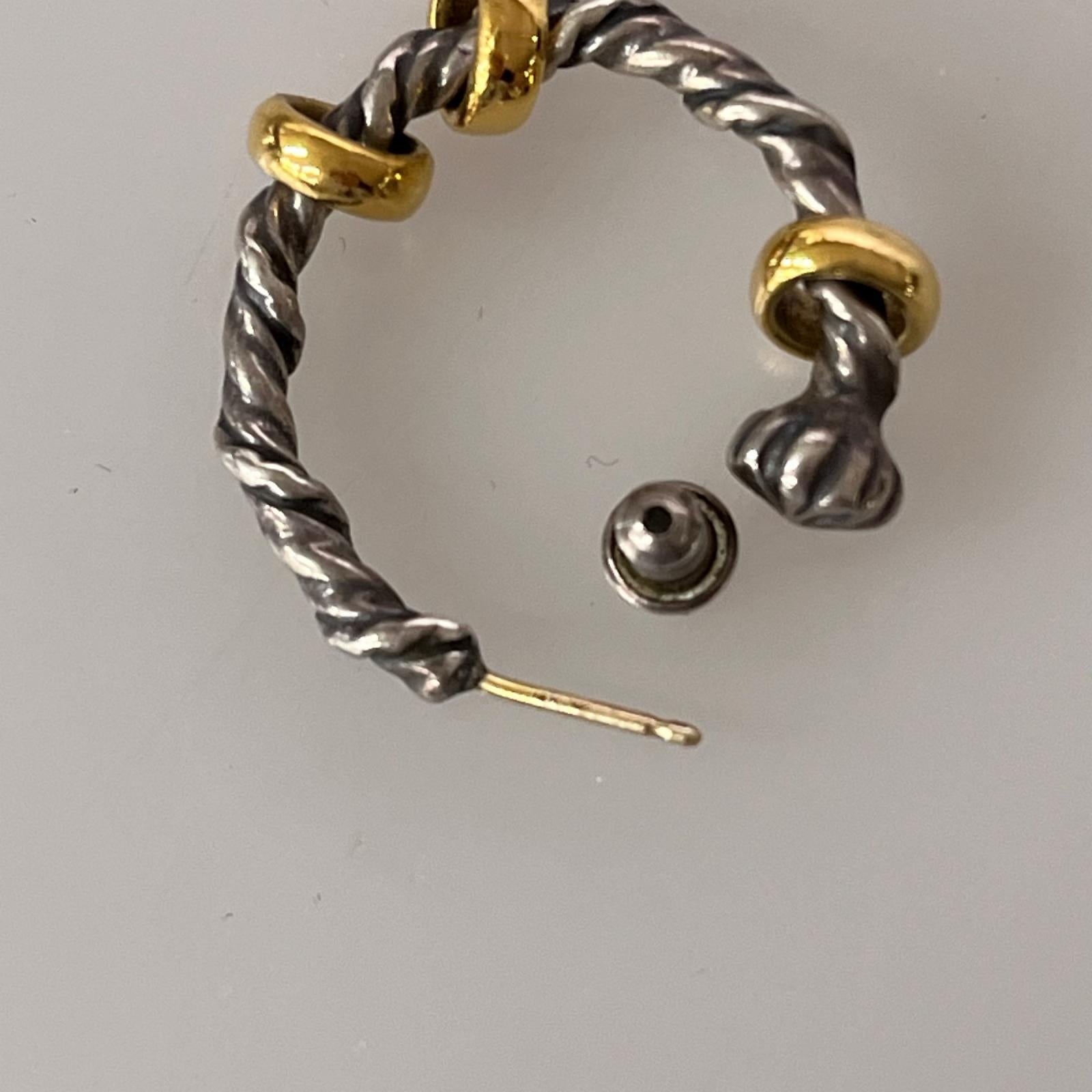 その他アクセサリー ツイストフープピアス シルバー