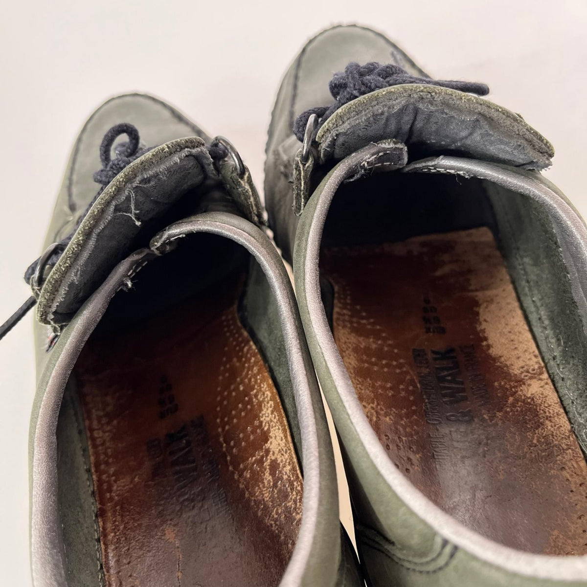 スニーカー MEPHISTO ﾚｻﾞｰｼｭｰｽﾞ ｸﾞﾘｰﾝ グリーン