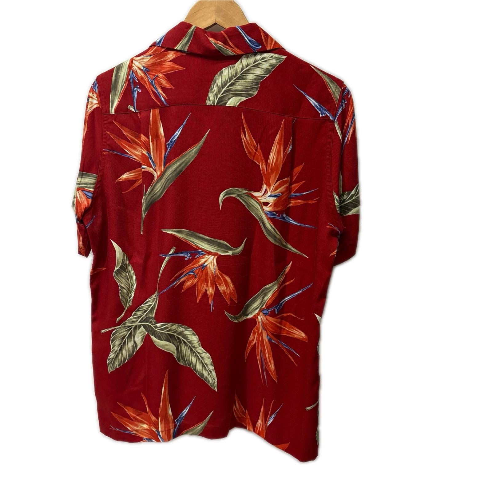 半袖シャツ 18SS BIRD OF PARADISE S/S HAWAIIAN SHIRT SS レッド
