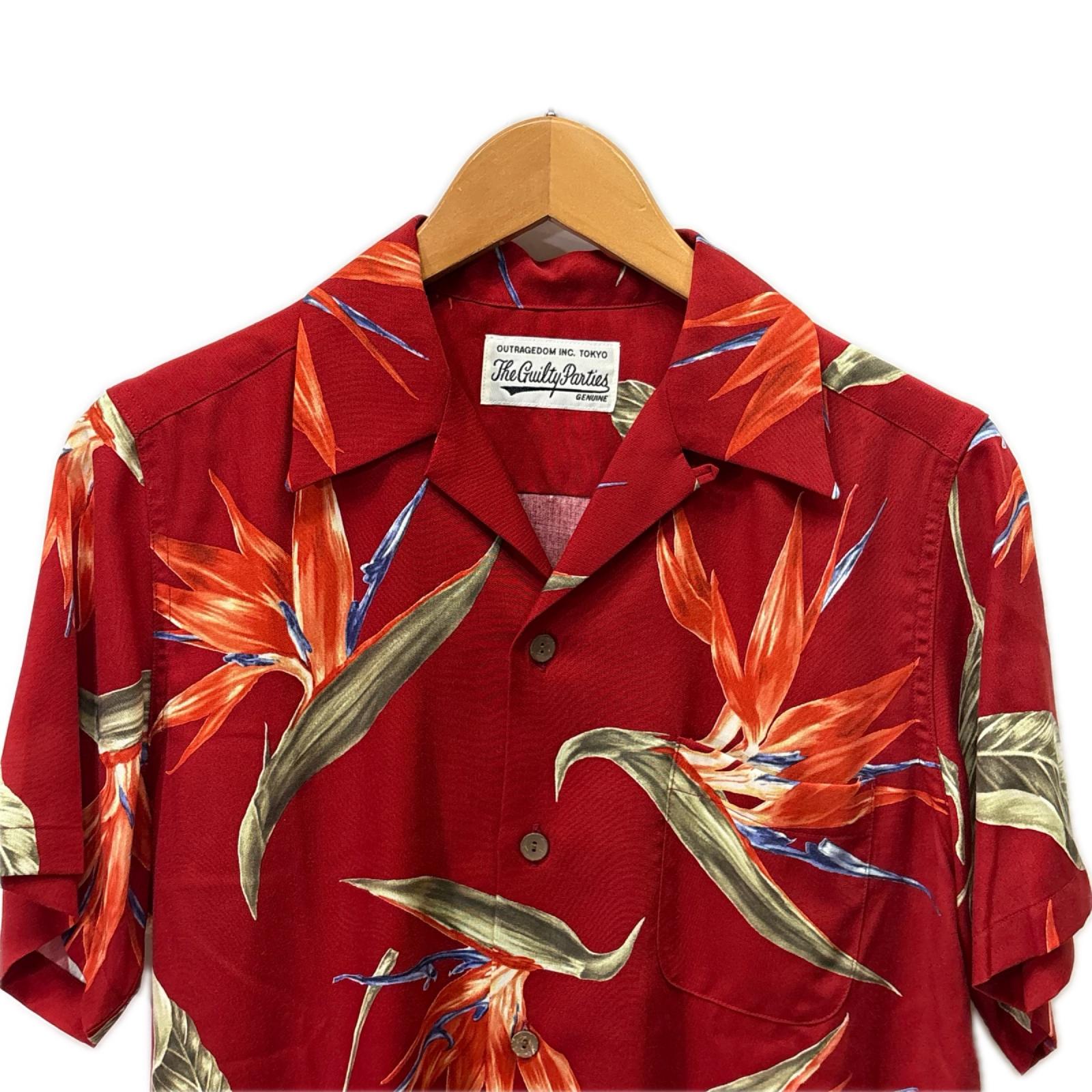 半袖シャツ 18SS BIRD OF PARADISE S/S HAWAIIAN SHIRT SS レッド