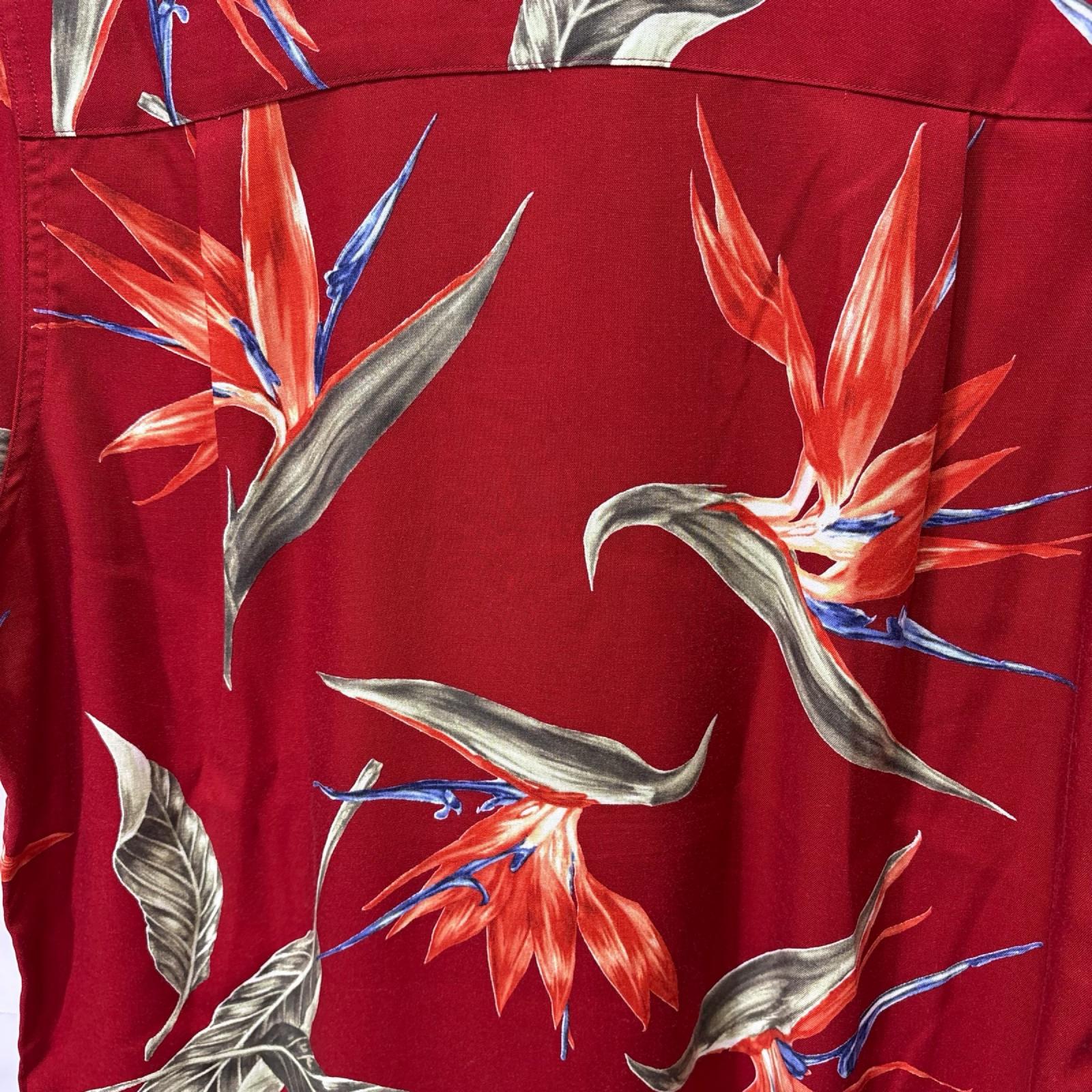 半袖シャツ 18SS BIRD OF PARADISE S/S HAWAIIAN SHIRT SS レッド