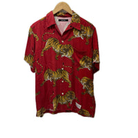 半袖シャツ 19SS TIGER S/S HAWAIIAN SHIRT 1 レッド