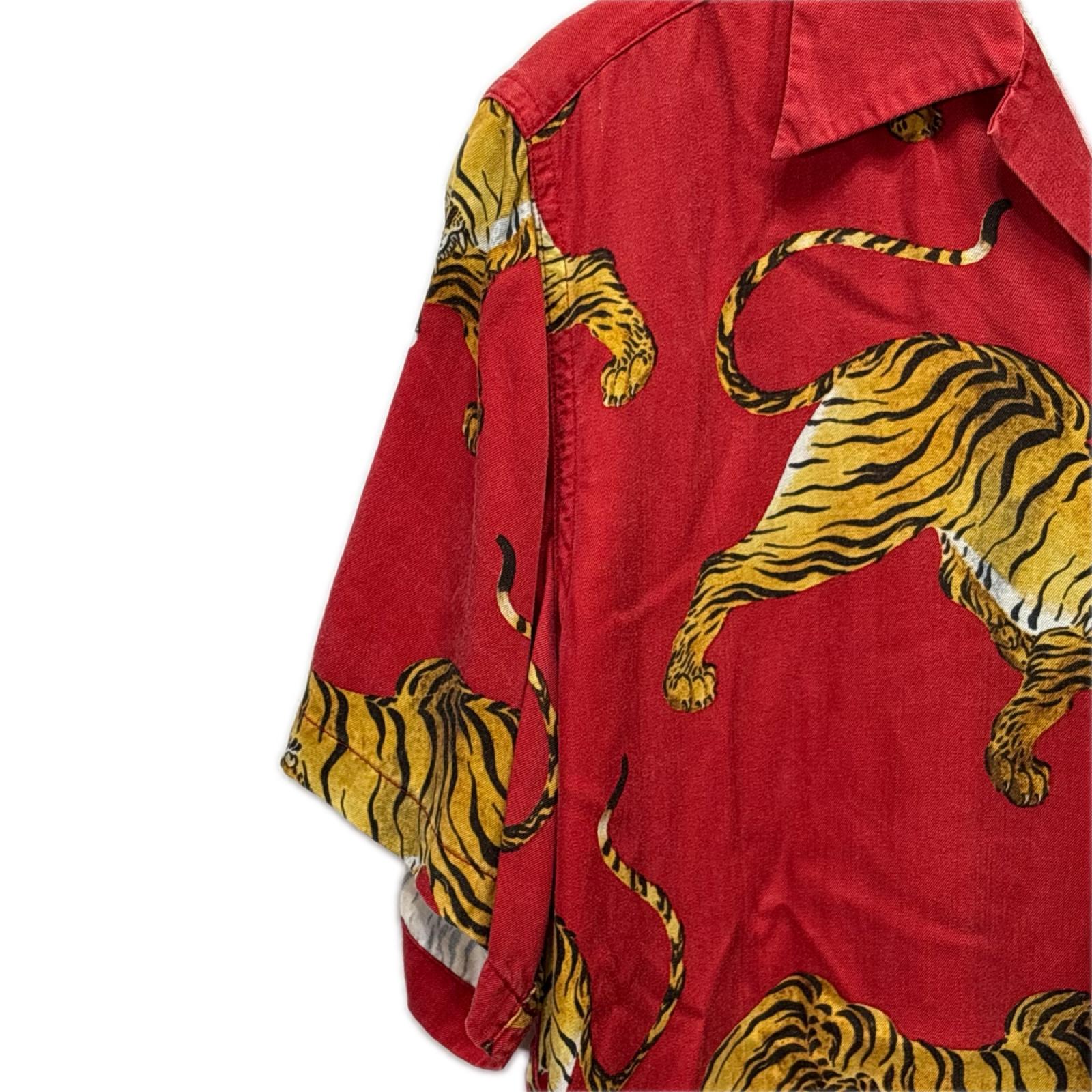 半袖シャツ 19SS TIGER S/S HAWAIIAN SHIRT 1 レッド