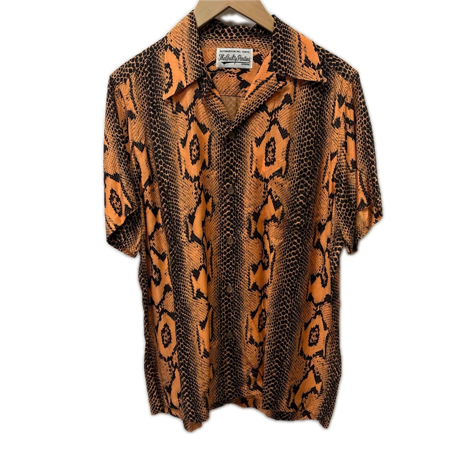 半袖シャツ 20SS PYTHON S/S HAWAIIAN SHIRT S オレンジ