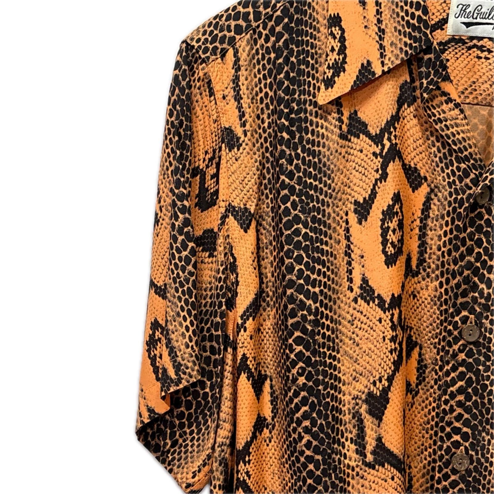 半袖シャツ 20SS PYTHON S/S HAWAIIAN SHIRT S オレンジ