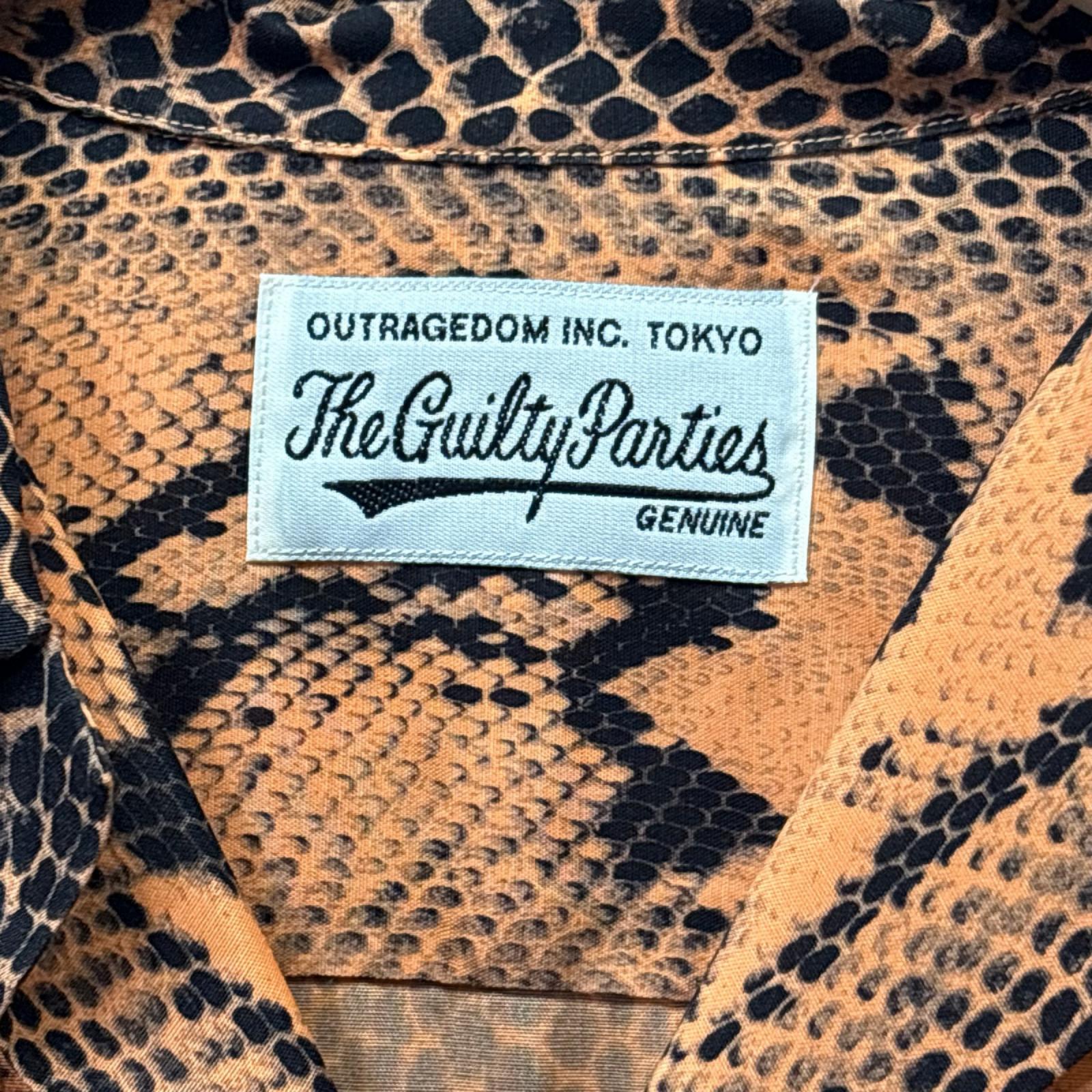 半袖シャツ 20SS PYTHON S/S HAWAIIAN SHIRT S オレンジ