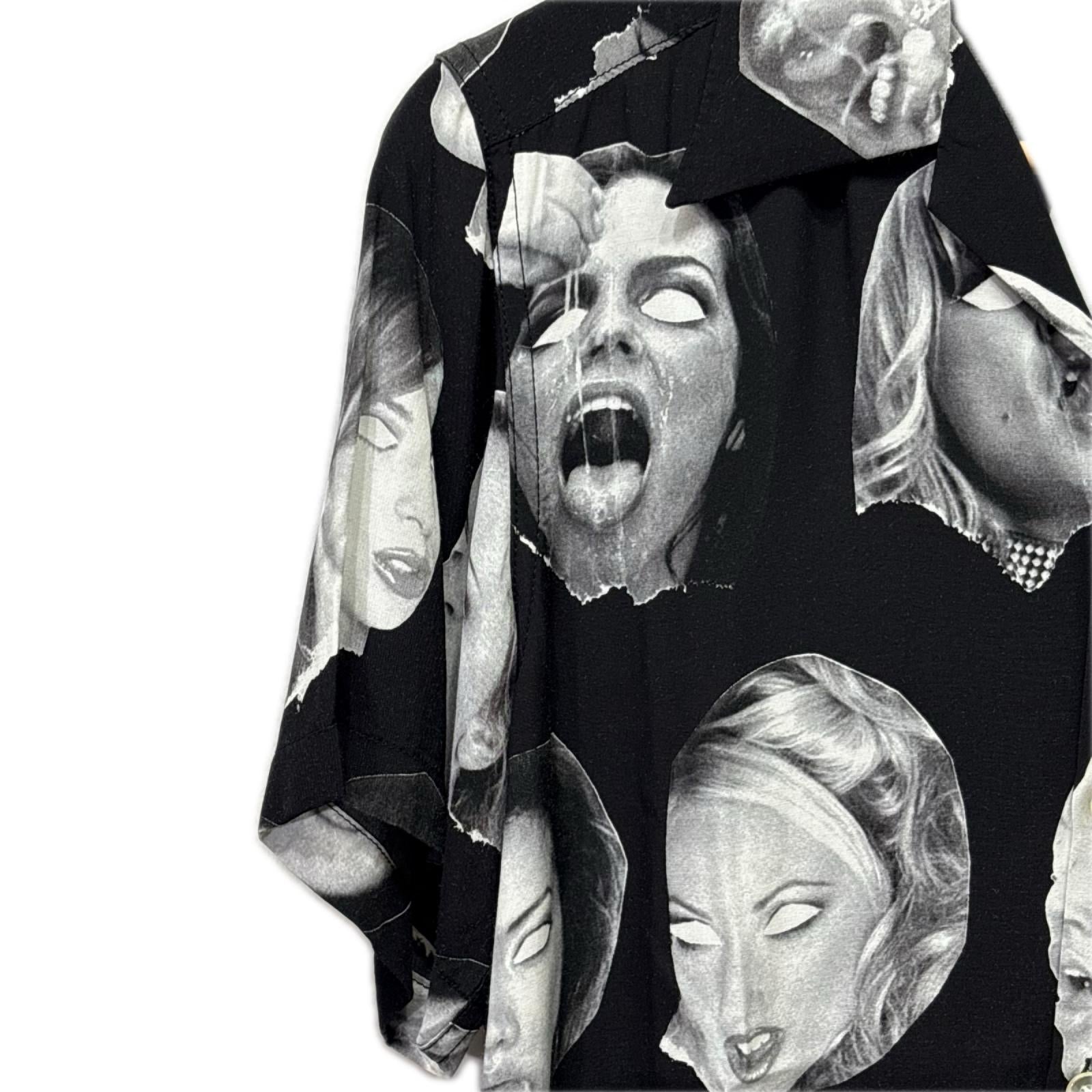 半袖シャツ 初期 FUCK THIS LIFE S/S HAWAIAN SHIRT S ブラック