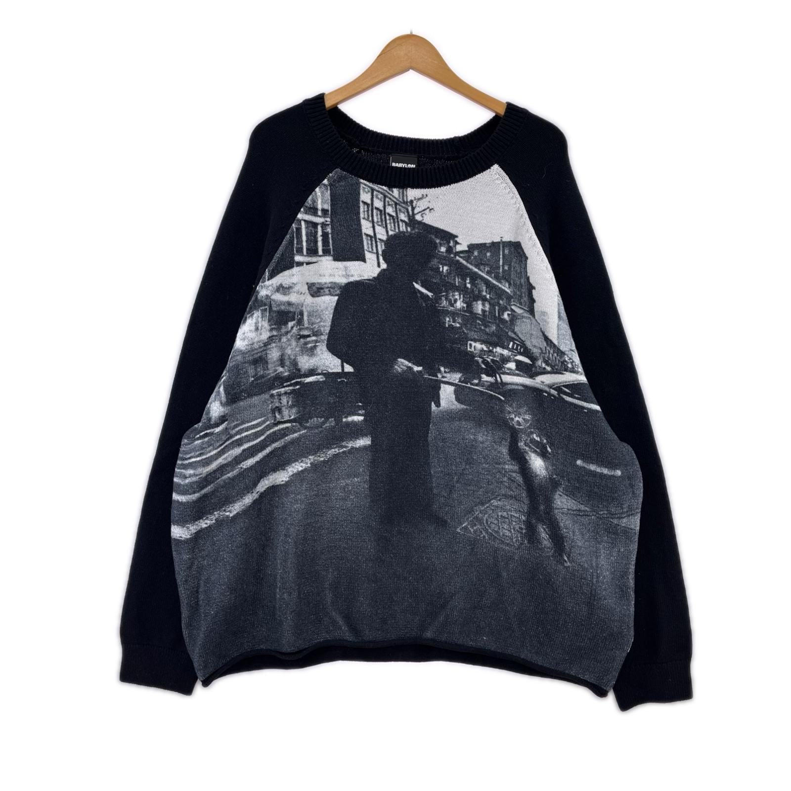 ニット Raglan Sweater ブラック