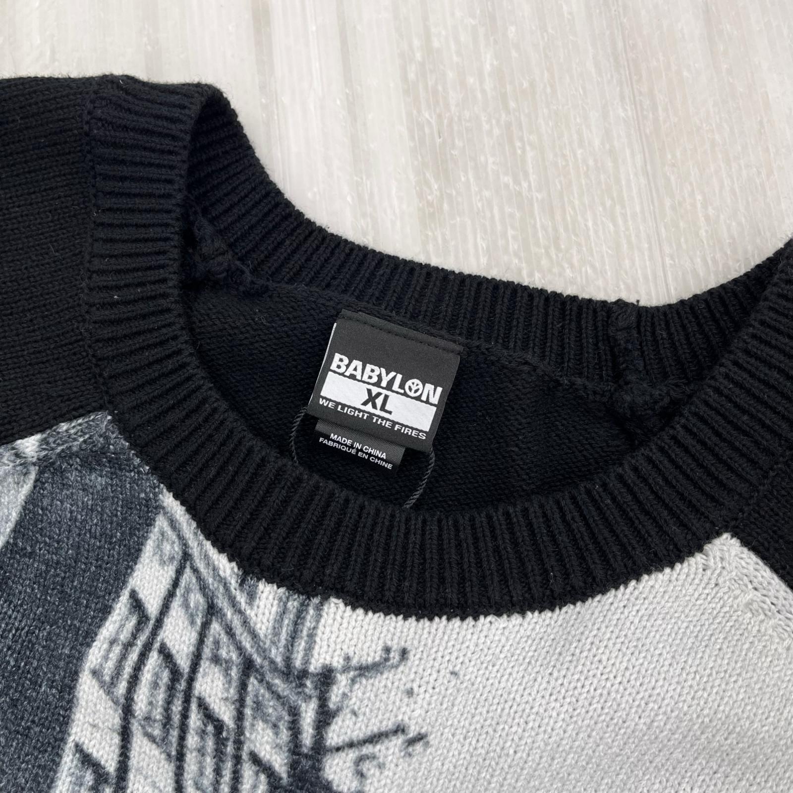 ニット Raglan Sweater ブラック