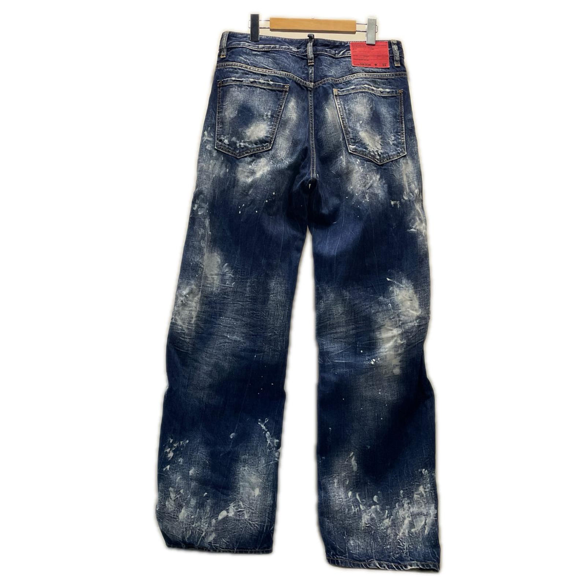デニムパンツ DSQUARED2 ブリーチ加工デニムパンツ　S71LB0894 46 ブルー