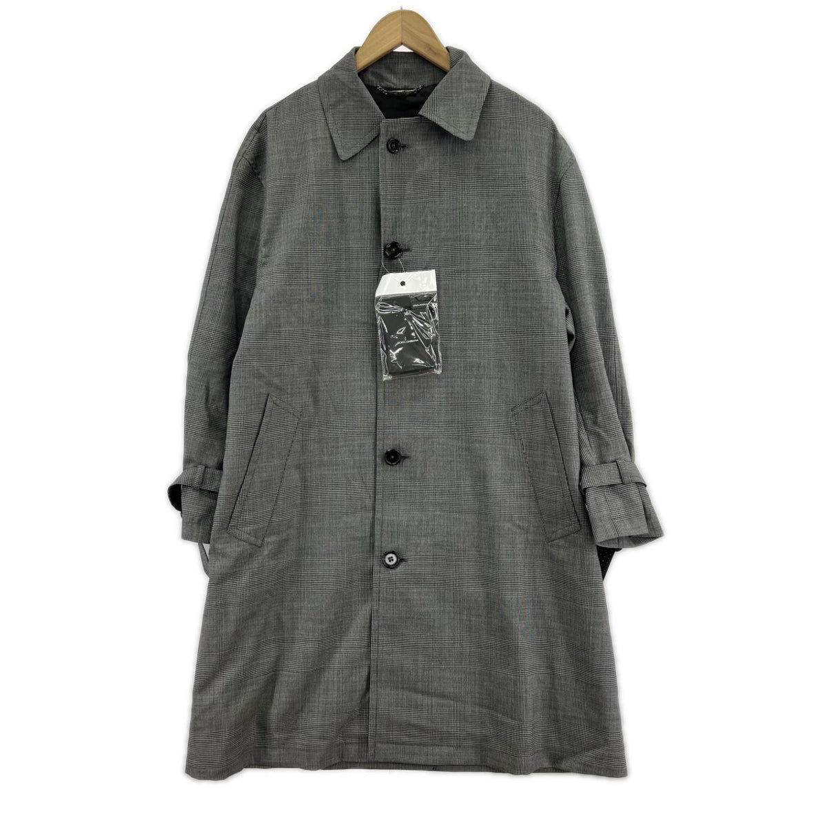 ジャケット DOLCE＆GABBANA ｸﾞﾚﾝﾁｪｯｸｽﾃﾝｶﾗｰｺｰﾄ 44 ｸﾞﾚｰ 44 グレー