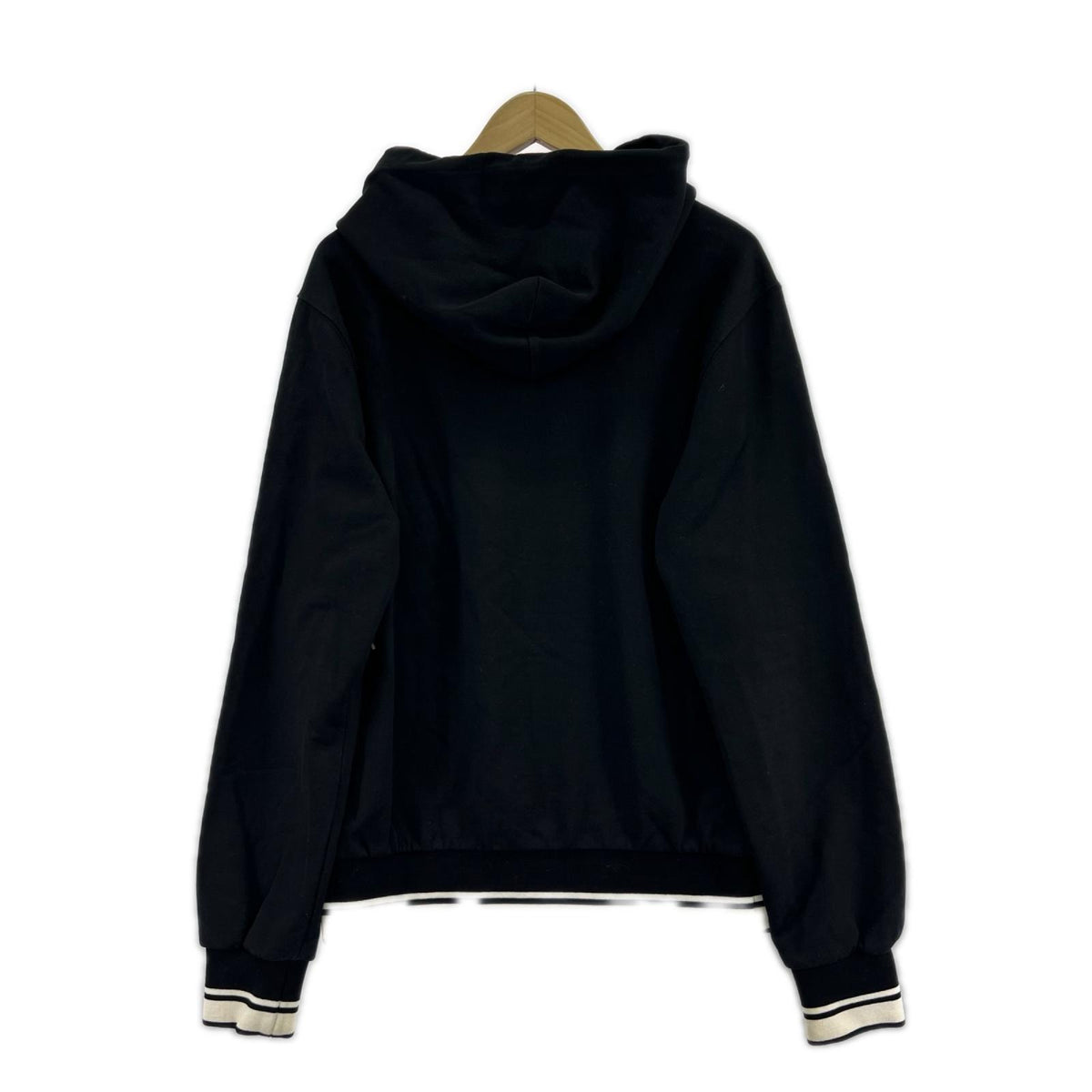 パーカー DOLCE＆GABBANA ﾊｰﾄ刺繍 ﾌﾟﾘﾝﾄPOﾊﾟｰｶｰ 44 黒 44 ブラック