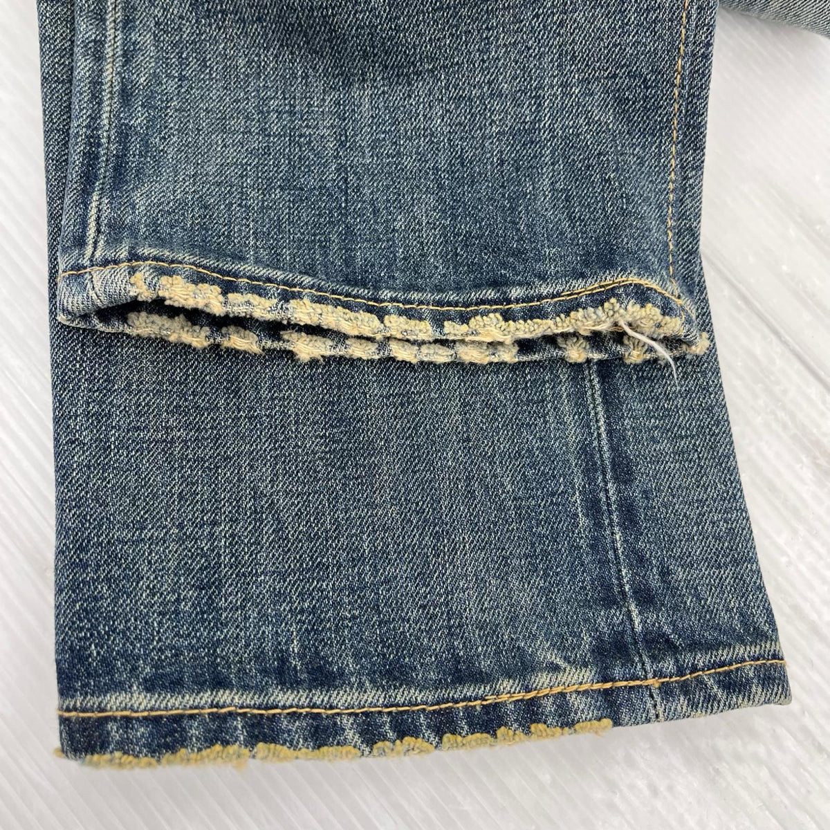 デニムパンツ RRL USED加工 ｽﾄﾚｰﾄﾃﾞﾆﾑﾊﾟﾝﾂ 30 ブルー