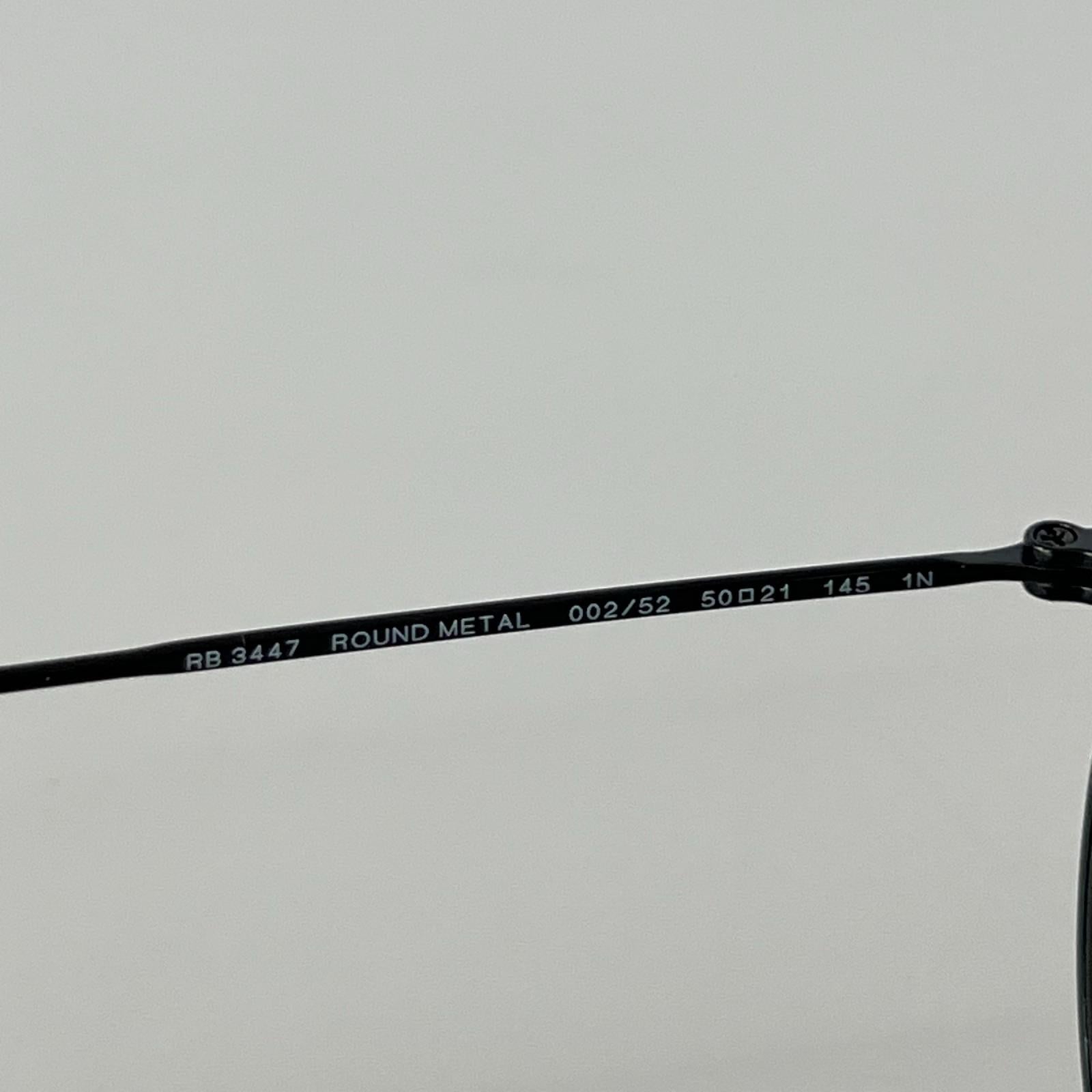 その他アクセサリー Ray-Ban ROUND METAL 黒 RB3447 ブラック