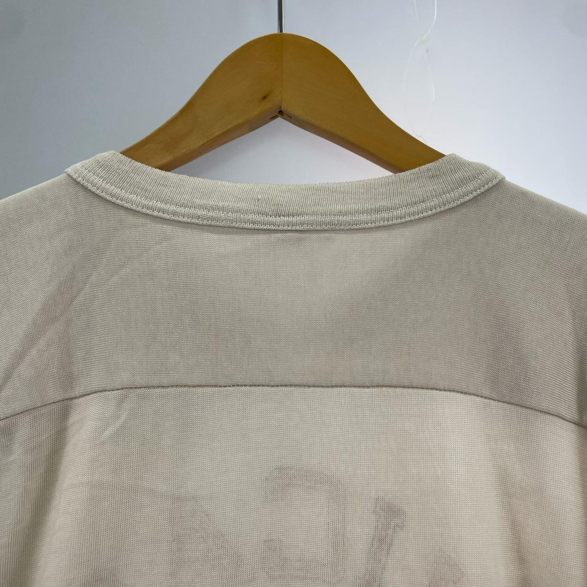 長袖Ｔシャツ 80s ﾄﾘｺﾀｸﾞ CHICAGOBEARS 生成り（M) M ベージュ