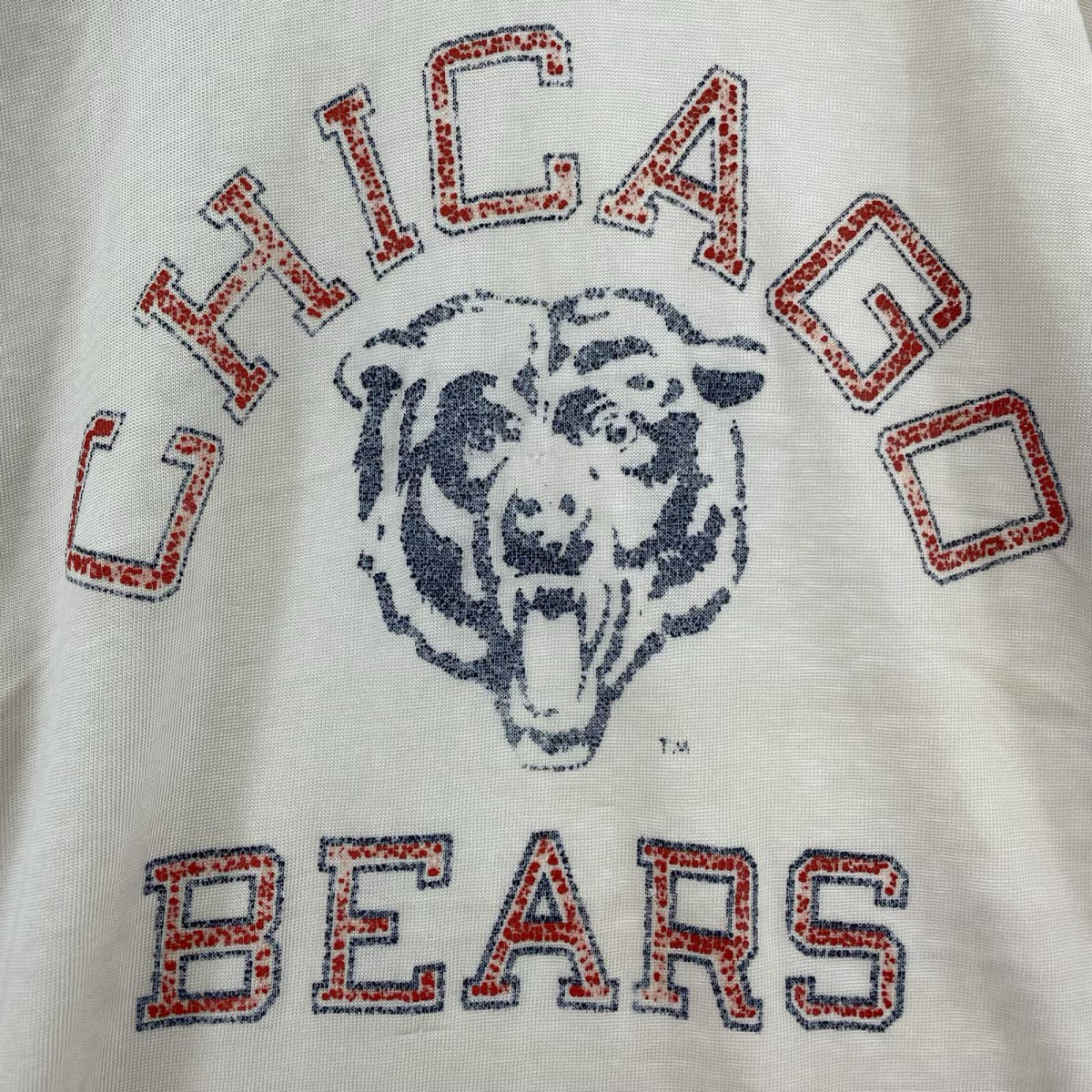 長袖Ｔシャツ 80s ﾄﾘｺﾀｸﾞ CHICAGOBEARS 生成り（M) M ベージュ