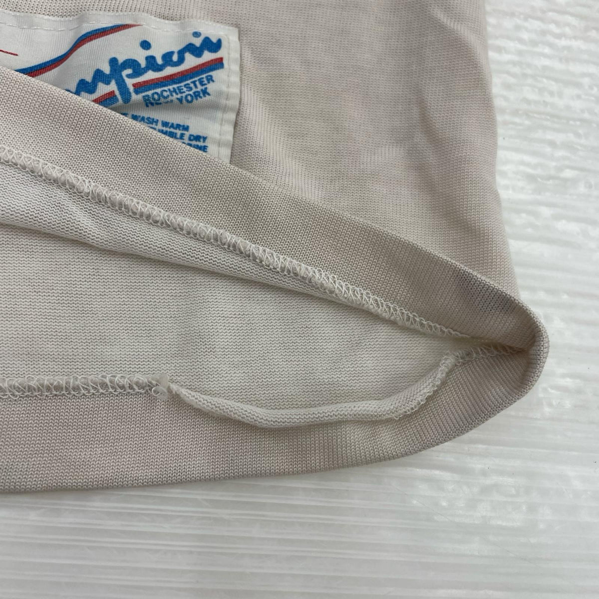長袖Ｔシャツ 80s ﾄﾘｺﾀｸﾞ CHICAGOBEARS 生成り（M) M ベージュ