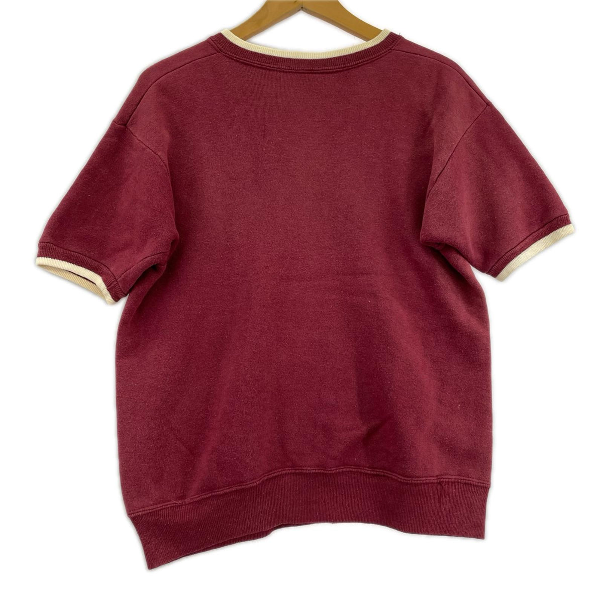 半袖Ｔシャツ 60s ﾗﾝﾀｸﾞ Vﾈｯｸ 半袖ｽｳｪｯﾄ ﾚｯﾄﾞ（M) M