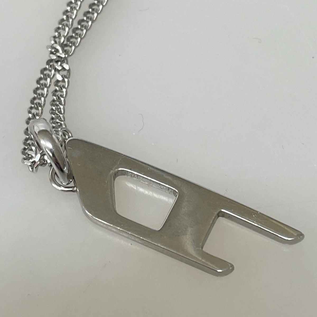 ネックレス DIESEL Dﾛｺﾞ ﾈｯｸﾚｽ DX162500 シルバー
