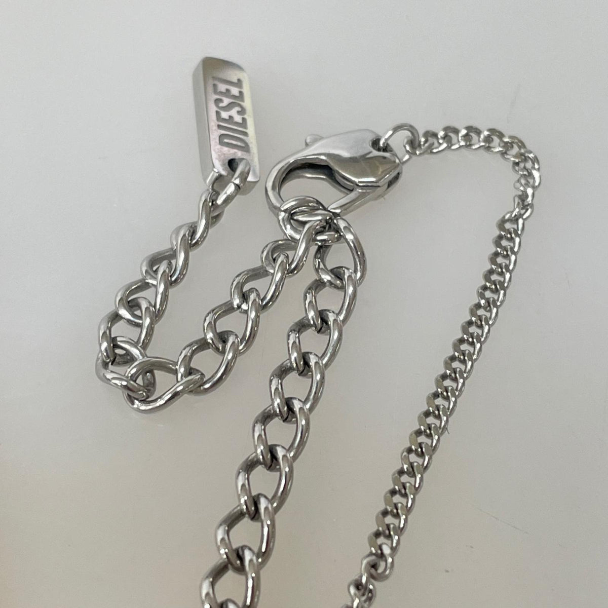 ネックレス DIESEL Dﾛｺﾞ ﾈｯｸﾚｽ DX162500 シルバー