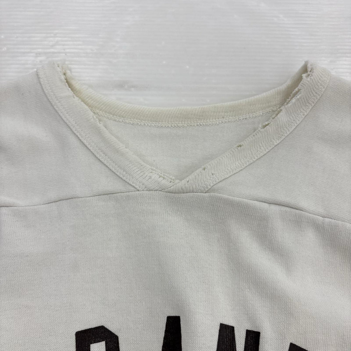 長袖Ｔシャツ 70s Russell Athletic FOOTBALL (XL) ホワイト