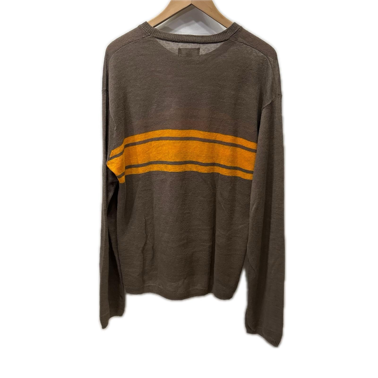 ニット 26SS Striped Long Sleeve Sweater M ブラウン