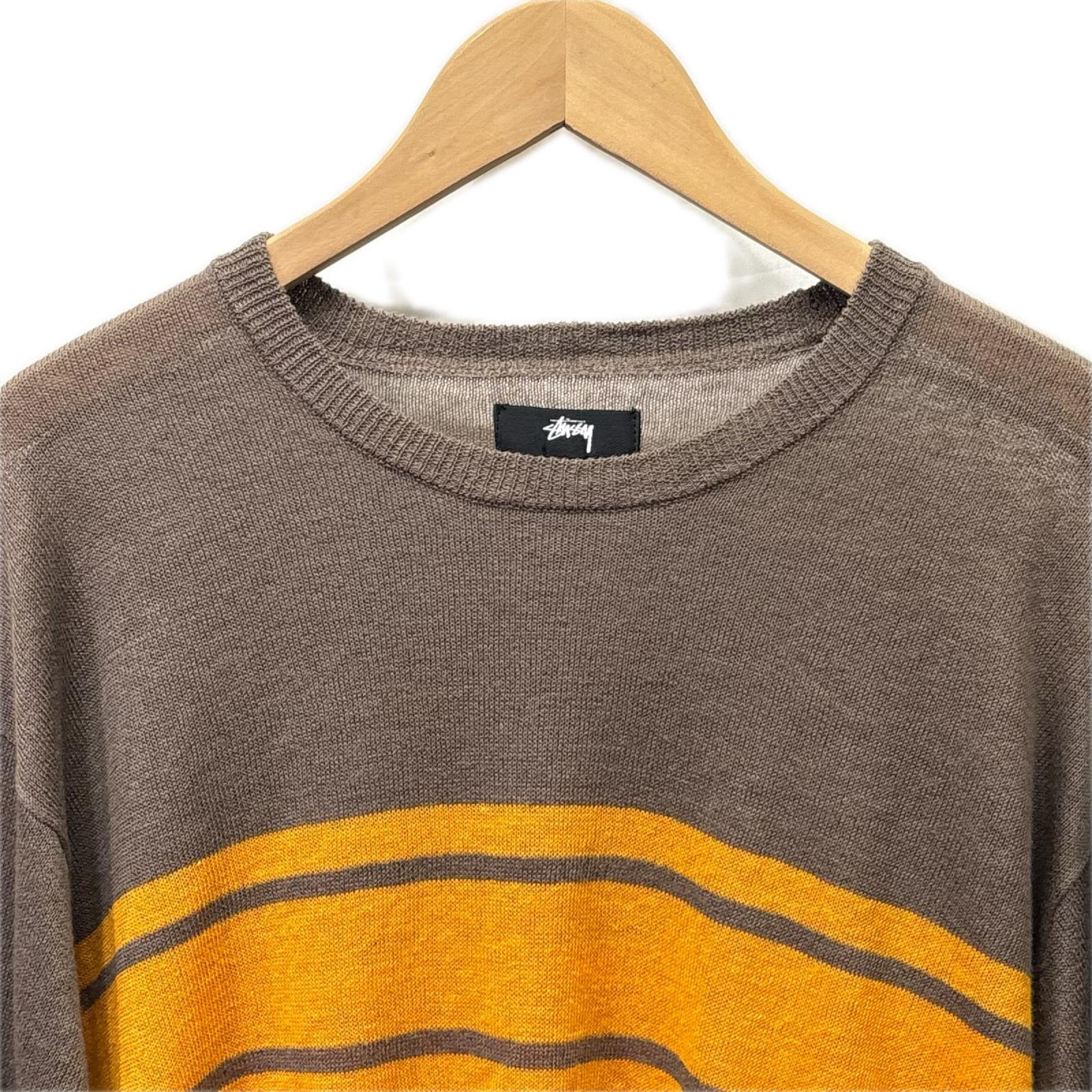 ニット 26SS Striped Long Sleeve Sweater M ブラウン