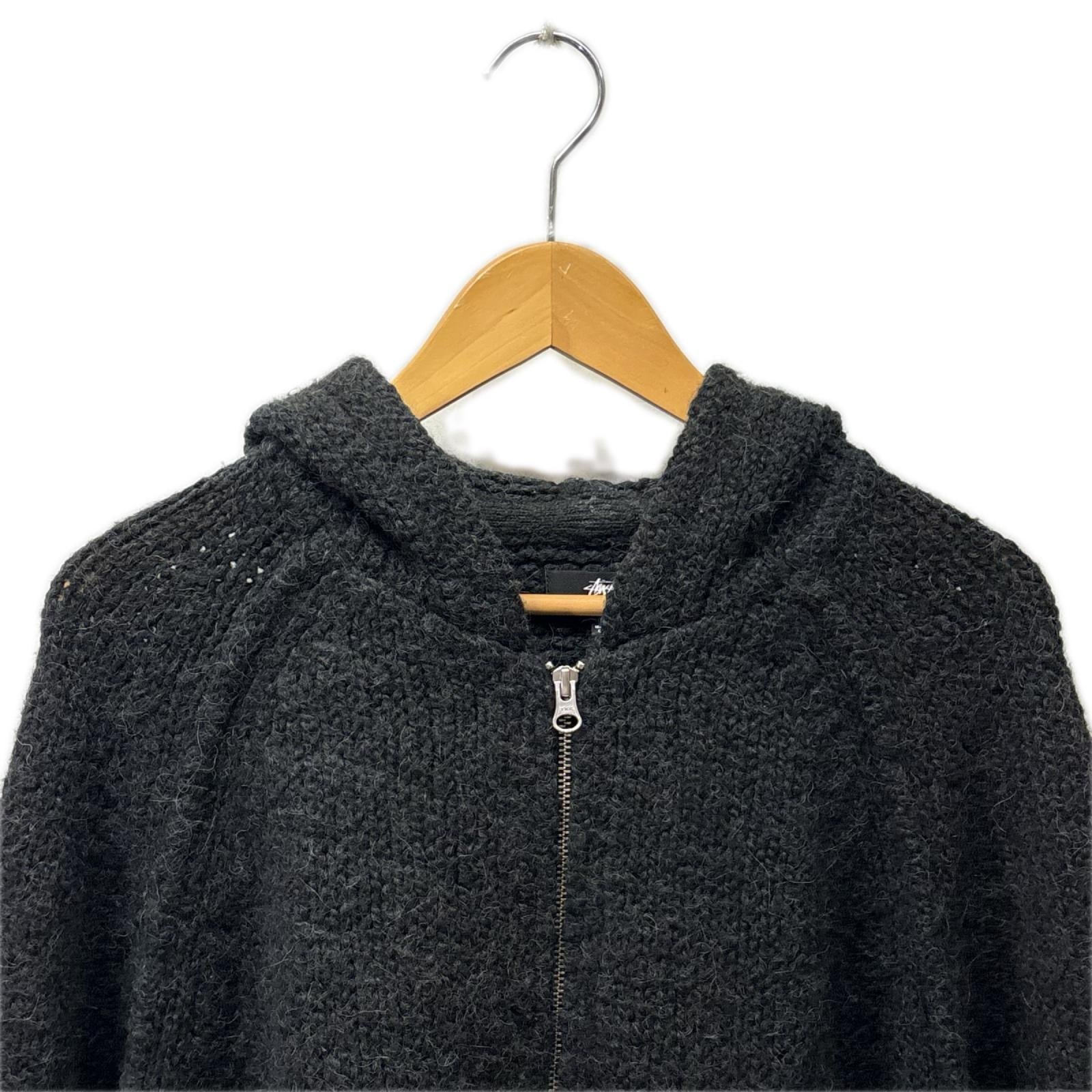 パーカー 24AW Chunky Knit Zip Hoodie M ブラック