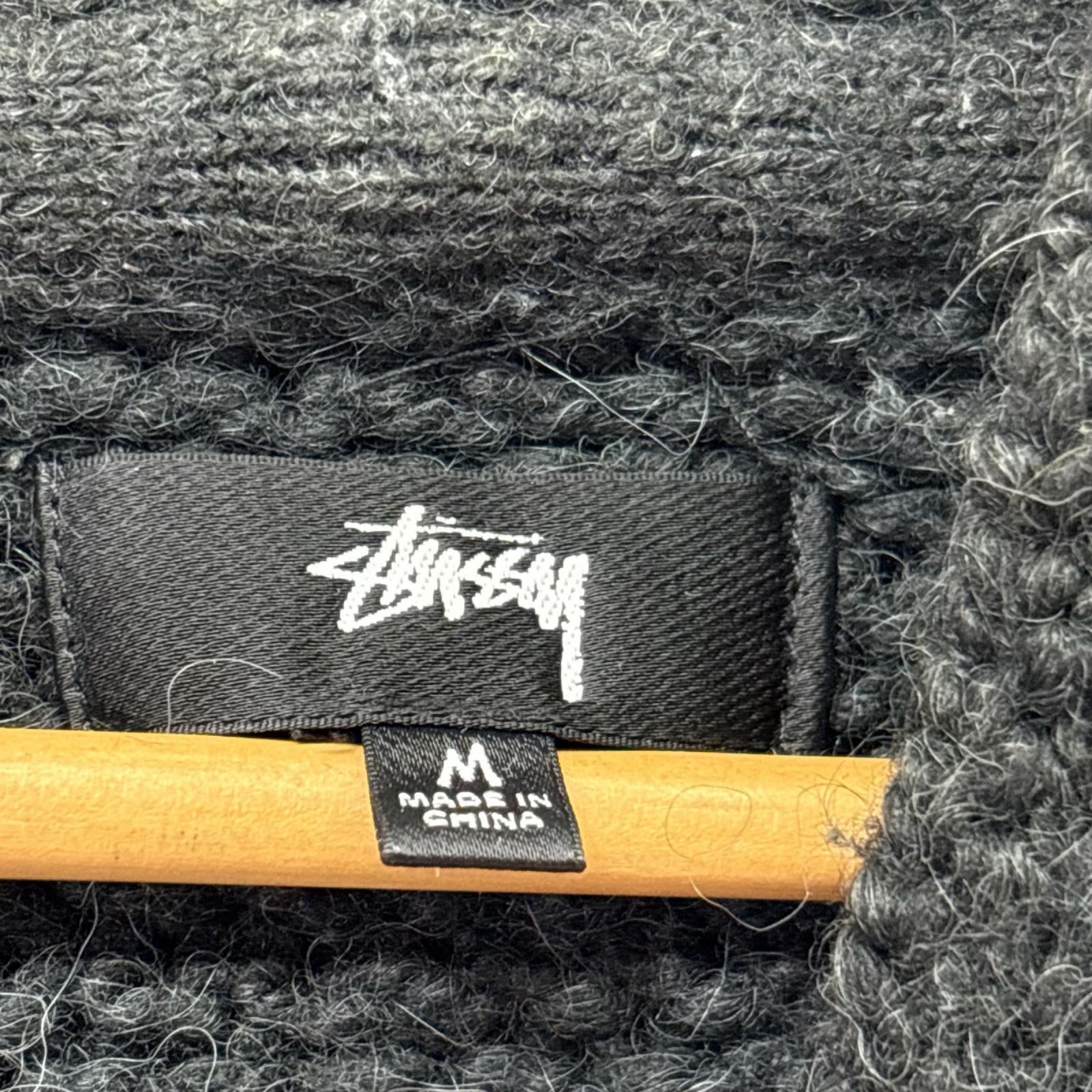 パーカー 24AW Chunky Knit Zip Hoodie M ブラック